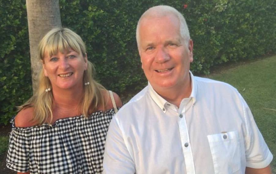 John and his lovely wife Sian