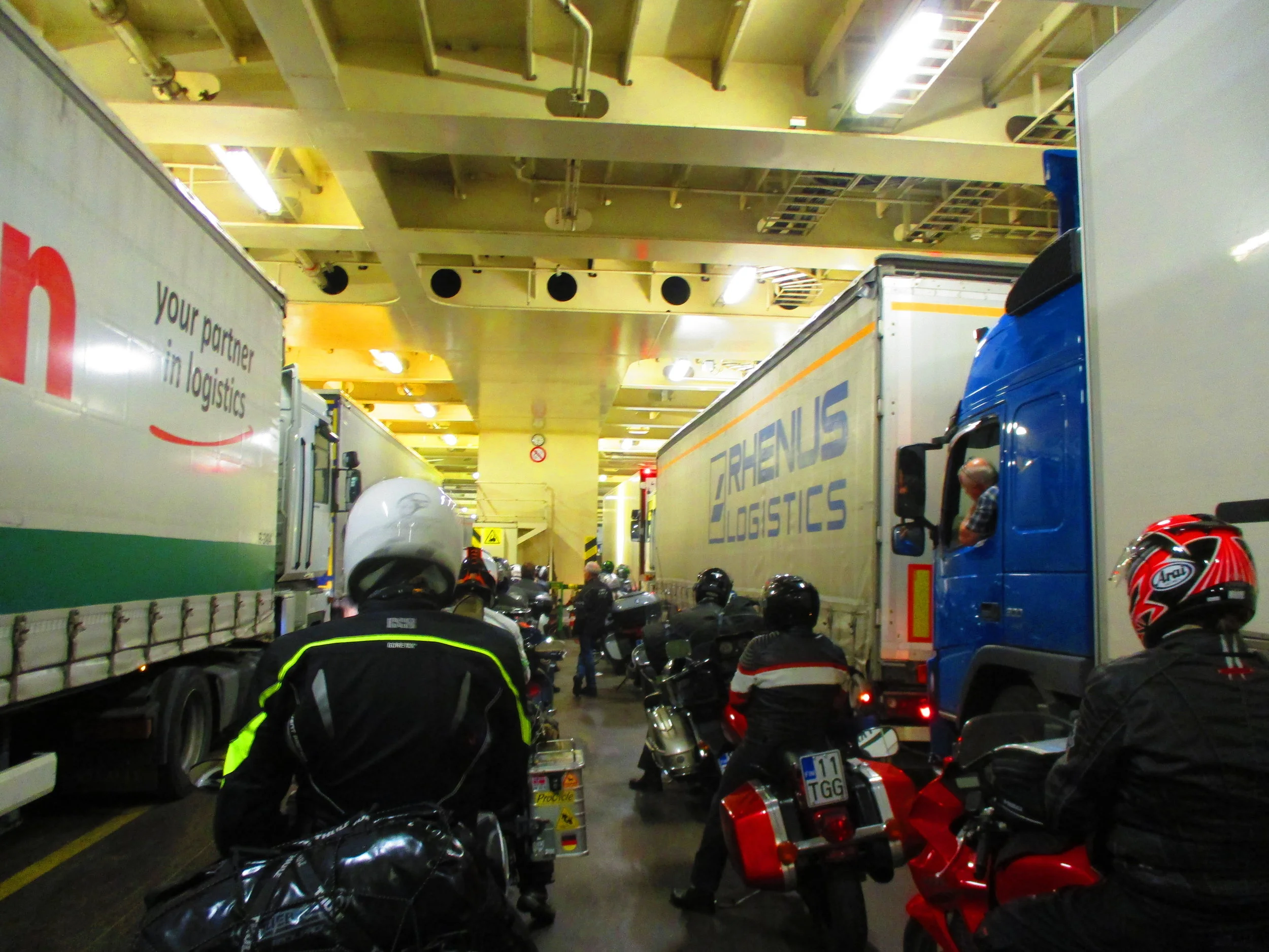 Onboard the ferry between Helsinki and Tallinn