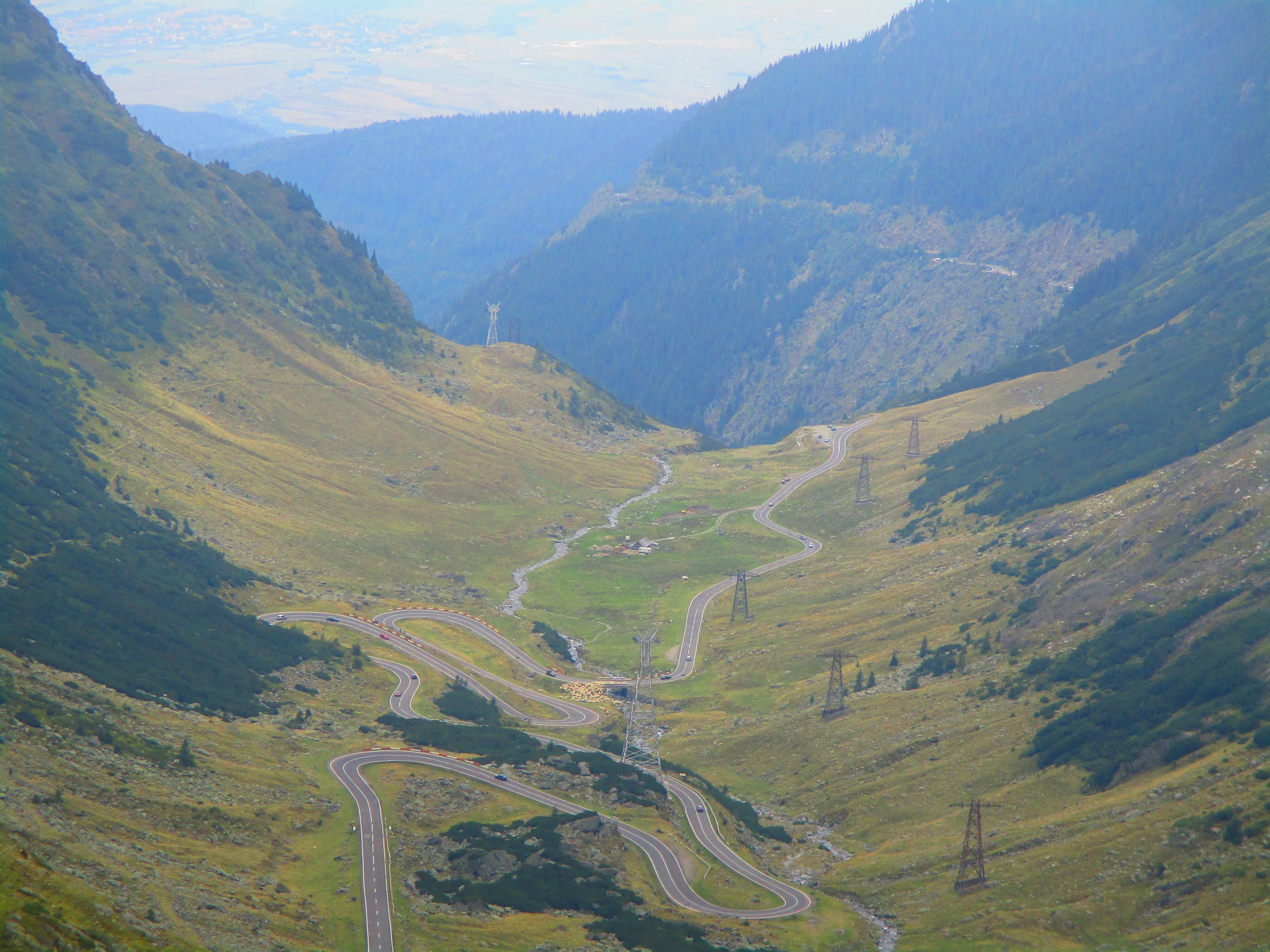 The iconic view of the Transfăgărășan, Romania