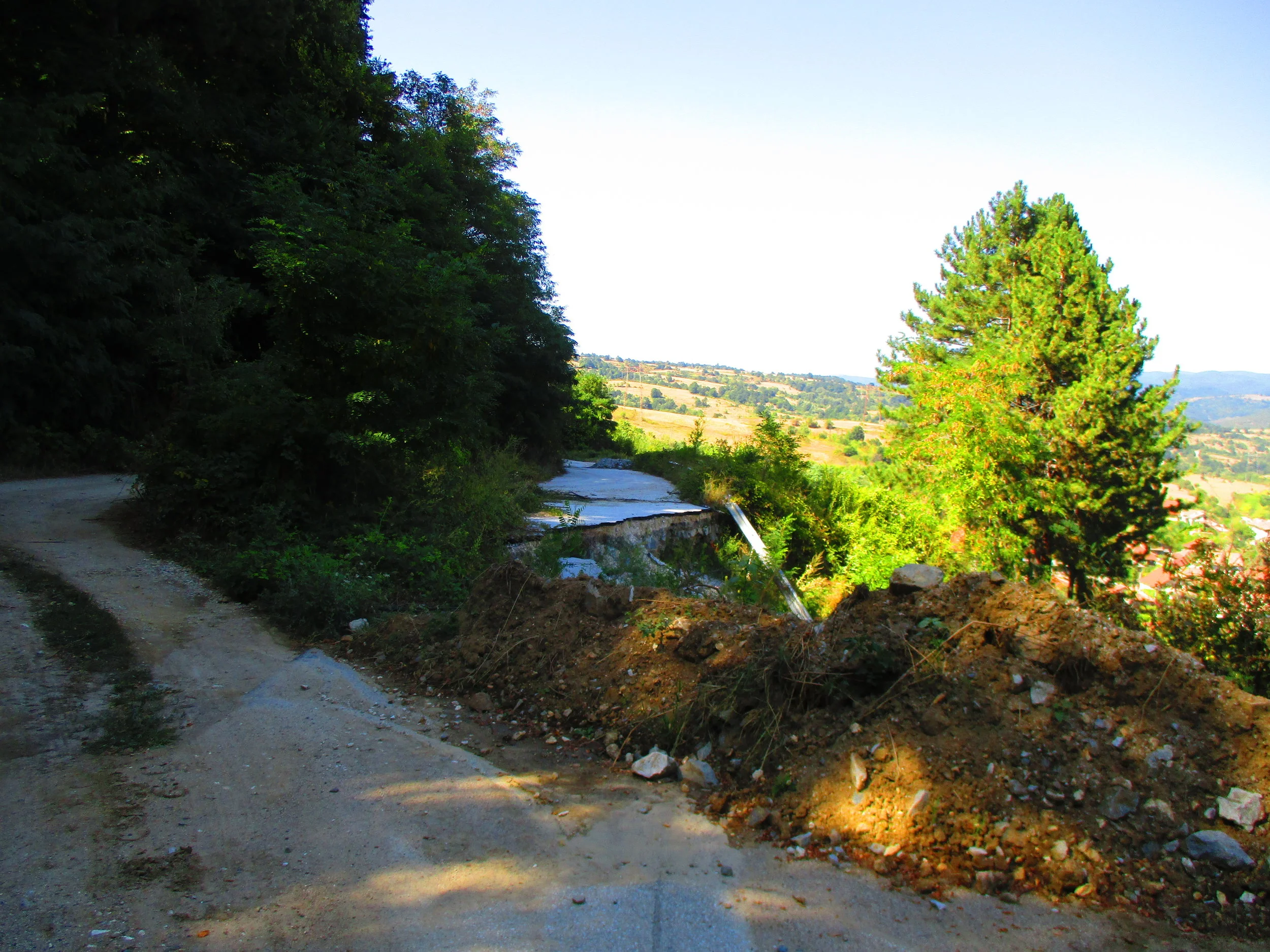 Diversion around a landslide