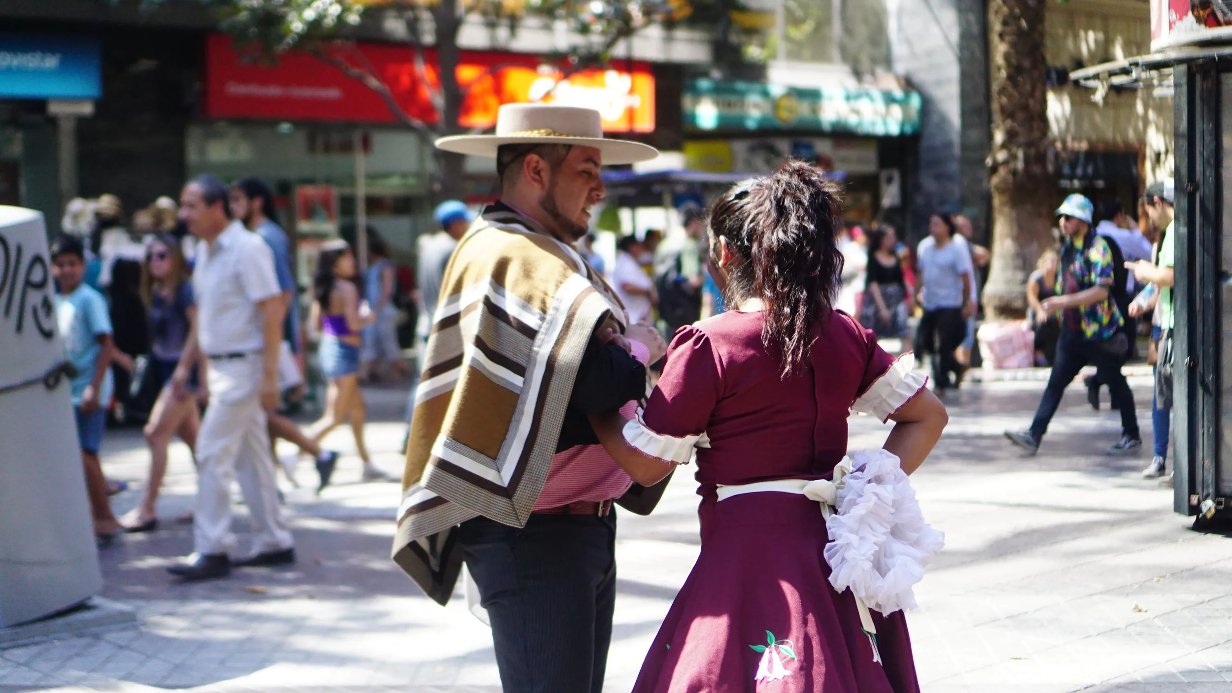 Jumped back across the border into Santiago, Chile 