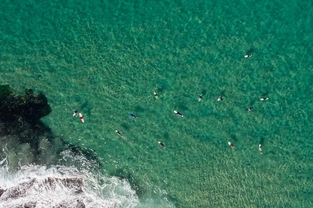 Amazing Aerial Print of Surfers At Tamarama Beach