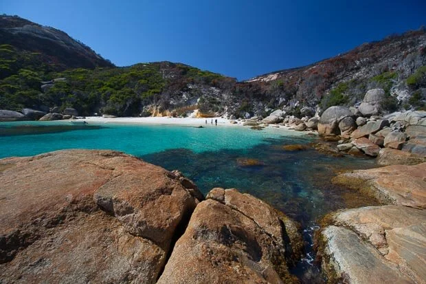 Beautiful Image Of An Empty Little Beach In Two Peoples Bay Western Australia 