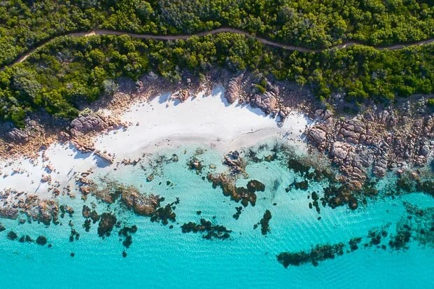 A Coastal Road Winds Along The Beautiful Beaches Of Eagle Bay Western Australia