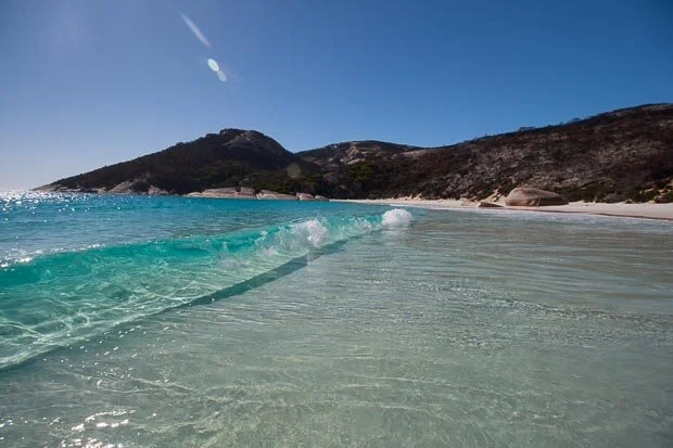 Crystal Clear Waves At Little Beach In Two Peoples Bay Nature Reserve Western Australia