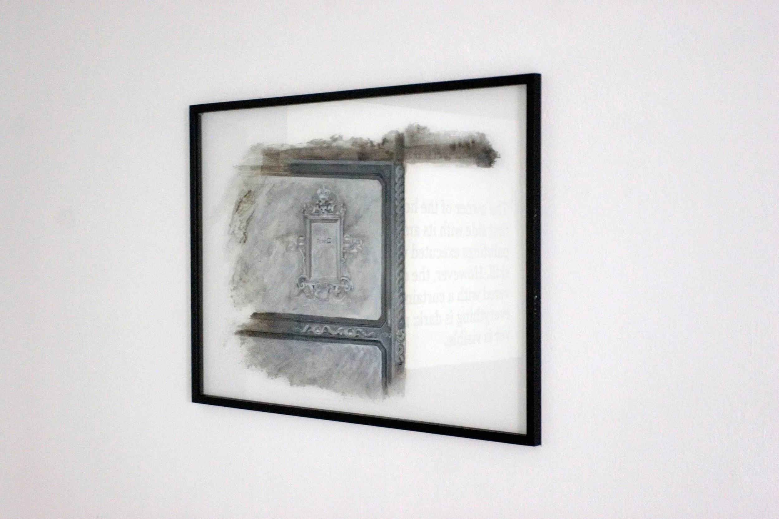 Dicit, 2012, Oil paint on glass,100 x 80 cm