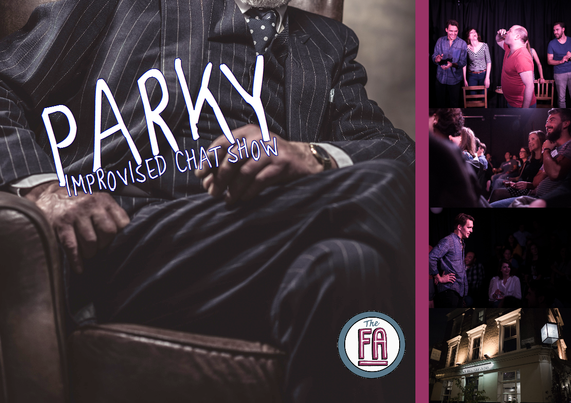 Parky, improv, comedy, standup. sketch, funny, music, london