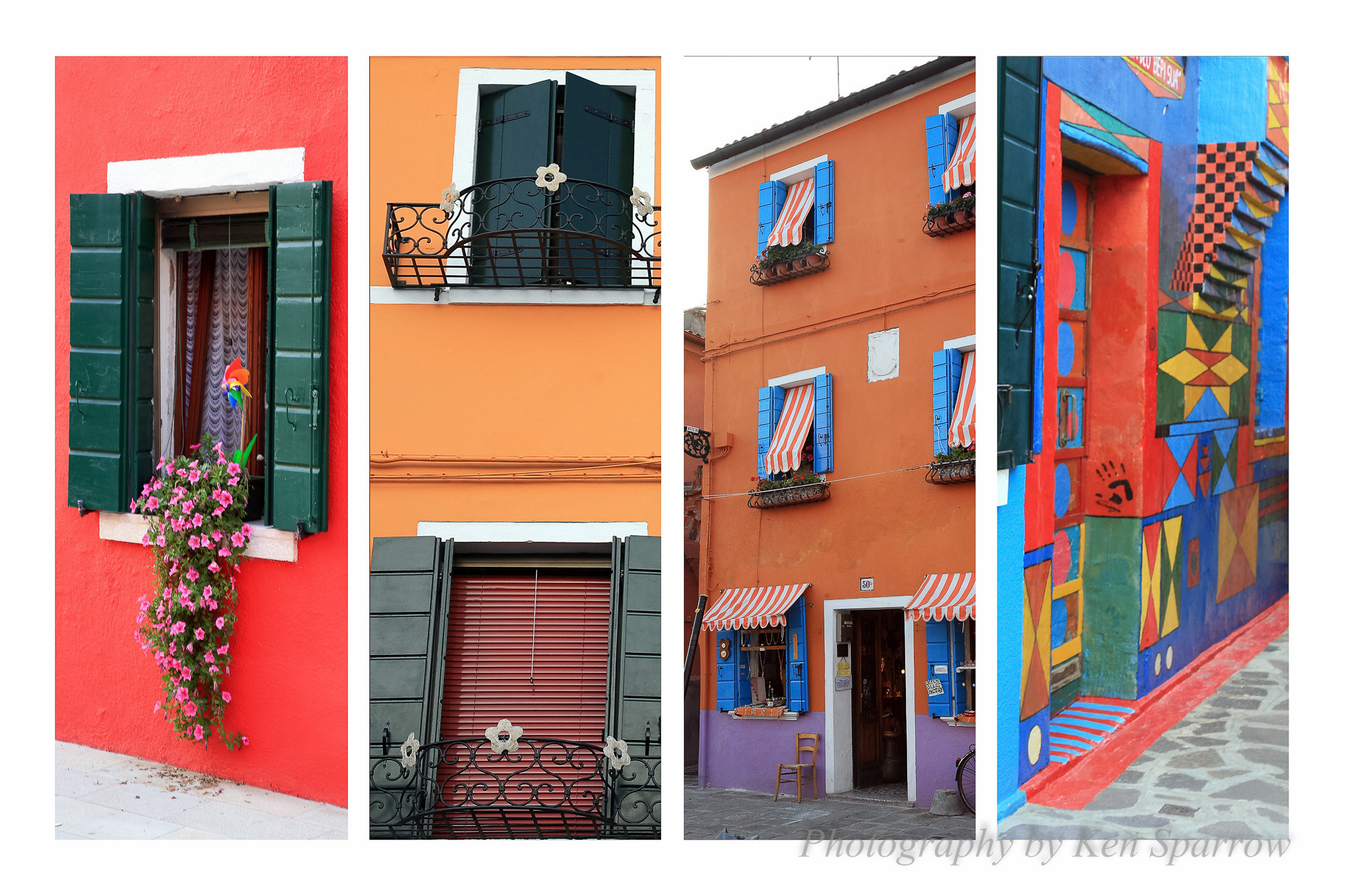  Snippets of Burano, Venice, Italy. 