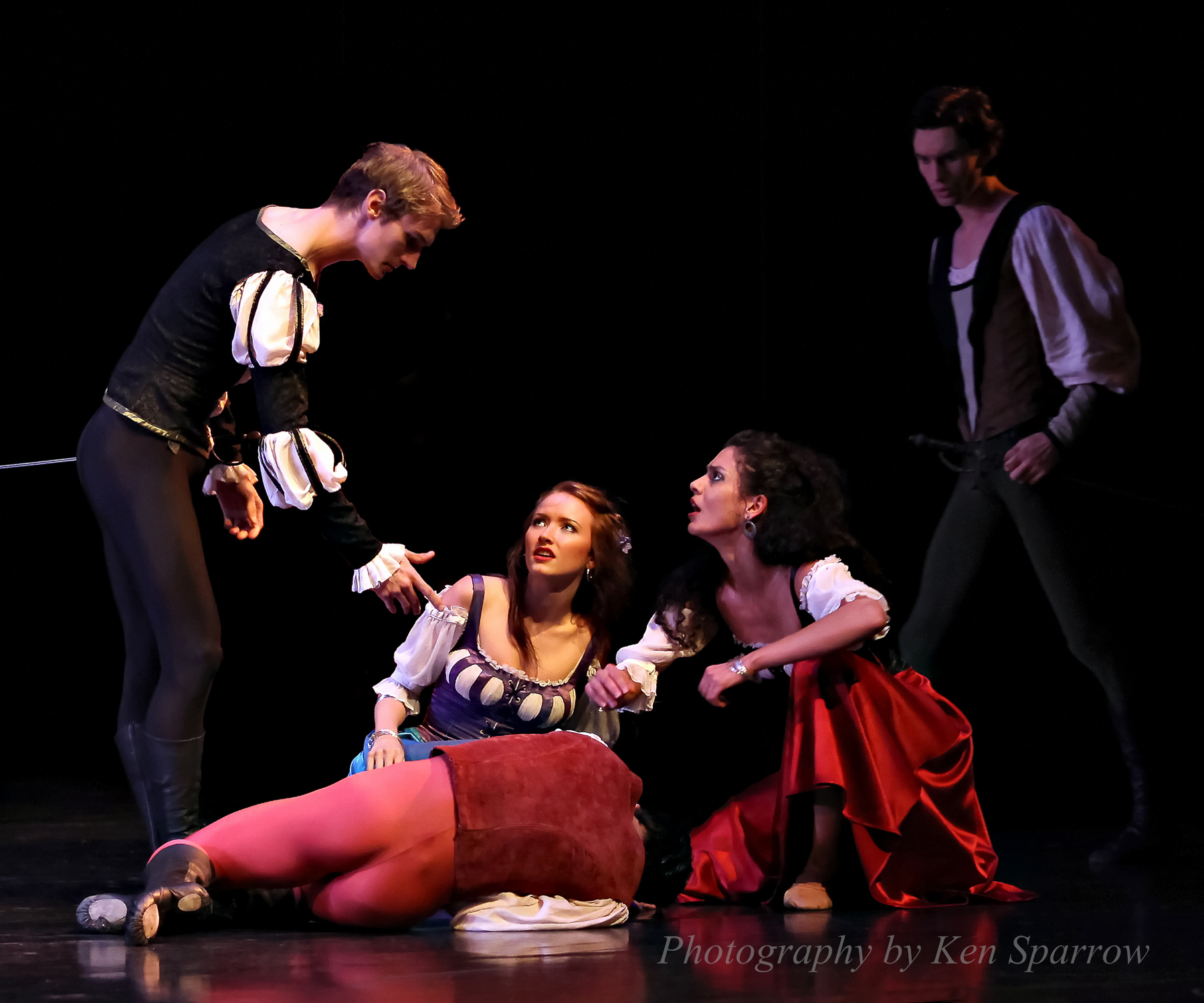 Keian Langdon, Kathleen Doody and Iona Marques, Romeo & Juliet, 2010