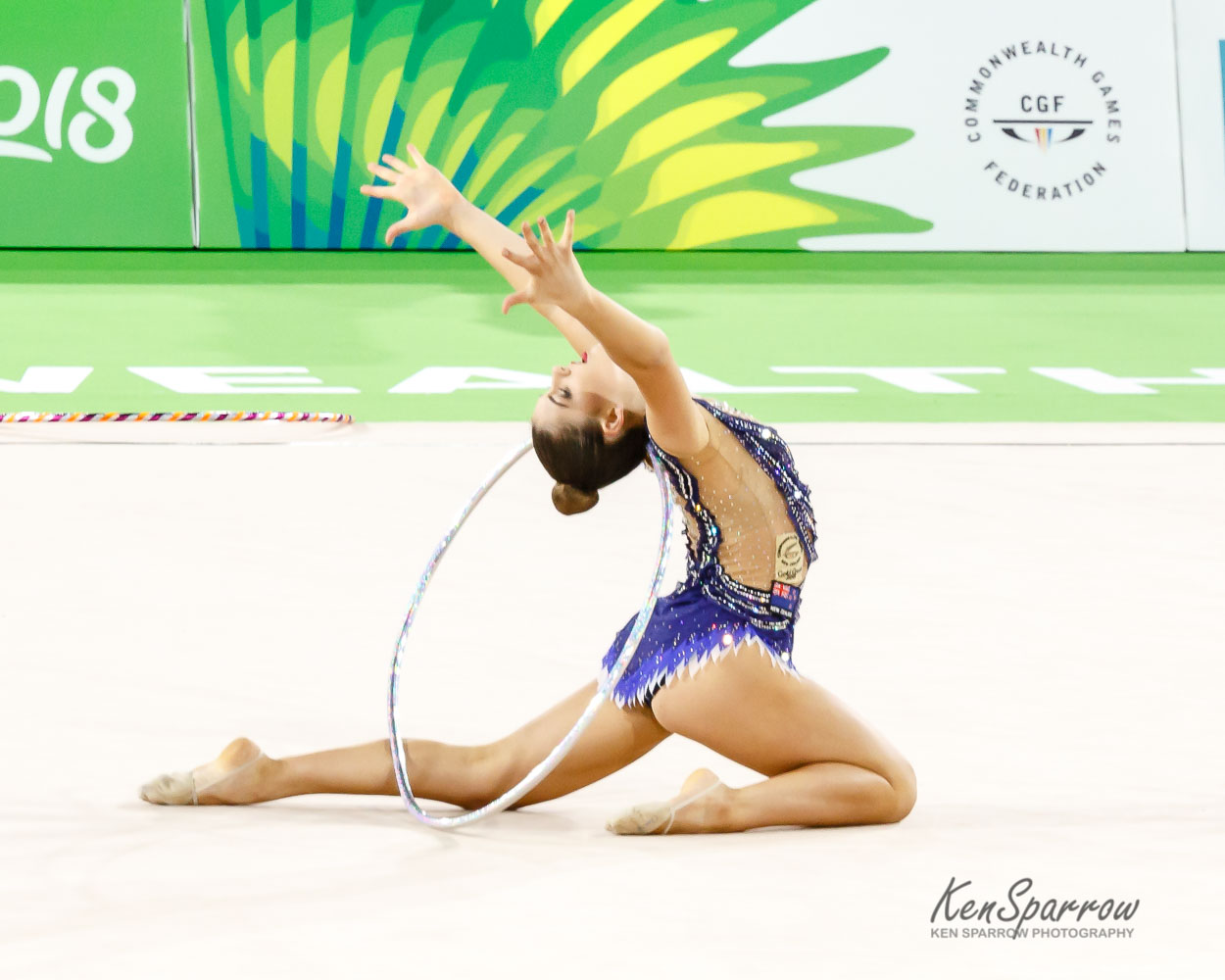  Commonwealth Games 2018, Gold Coast, QLD.  Rhythmic Gymnastics. Stella EBERT, New Zealand 