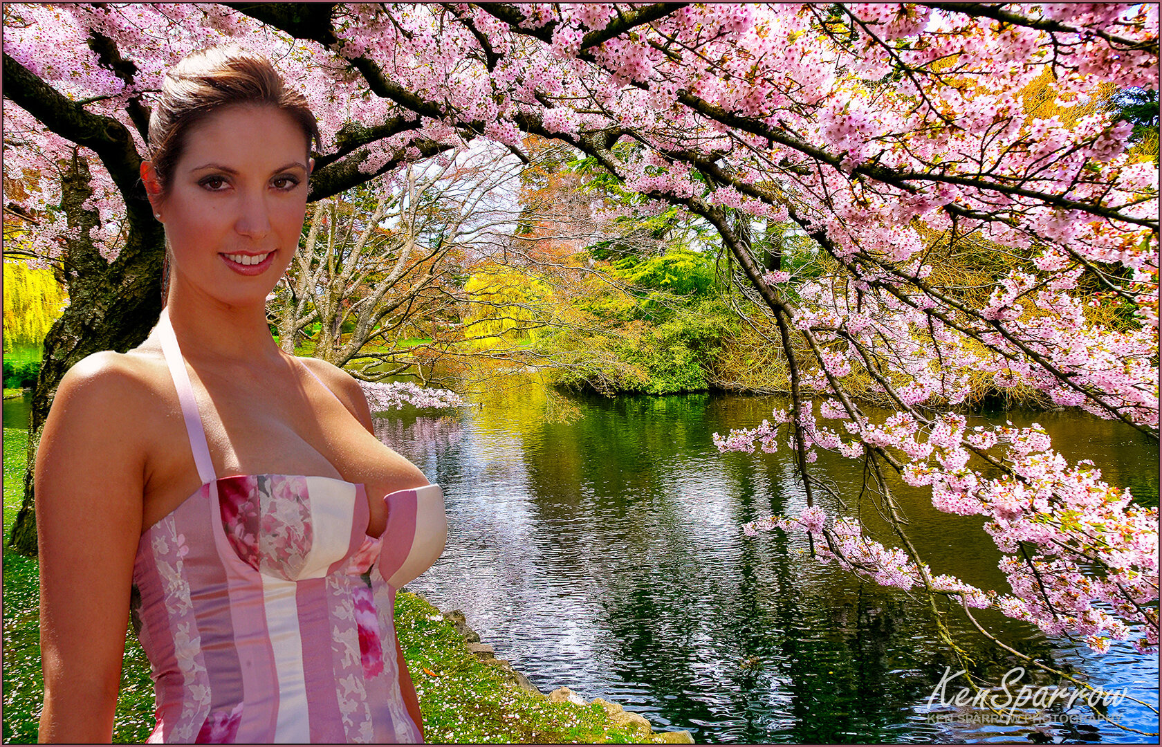 54 Angela in pink in Beacon Hill Park