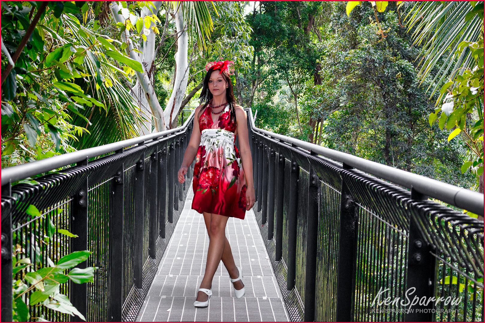 201  Samantha on the Rainforest Skywalk