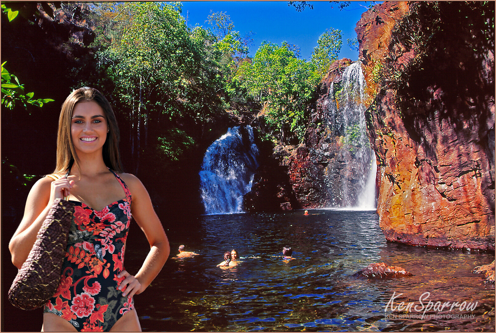 253  Stephanie at Florence Falls in Litchfield National Park
