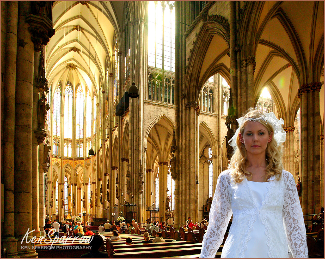 340  Eleisha in the Cathedral (Colour)