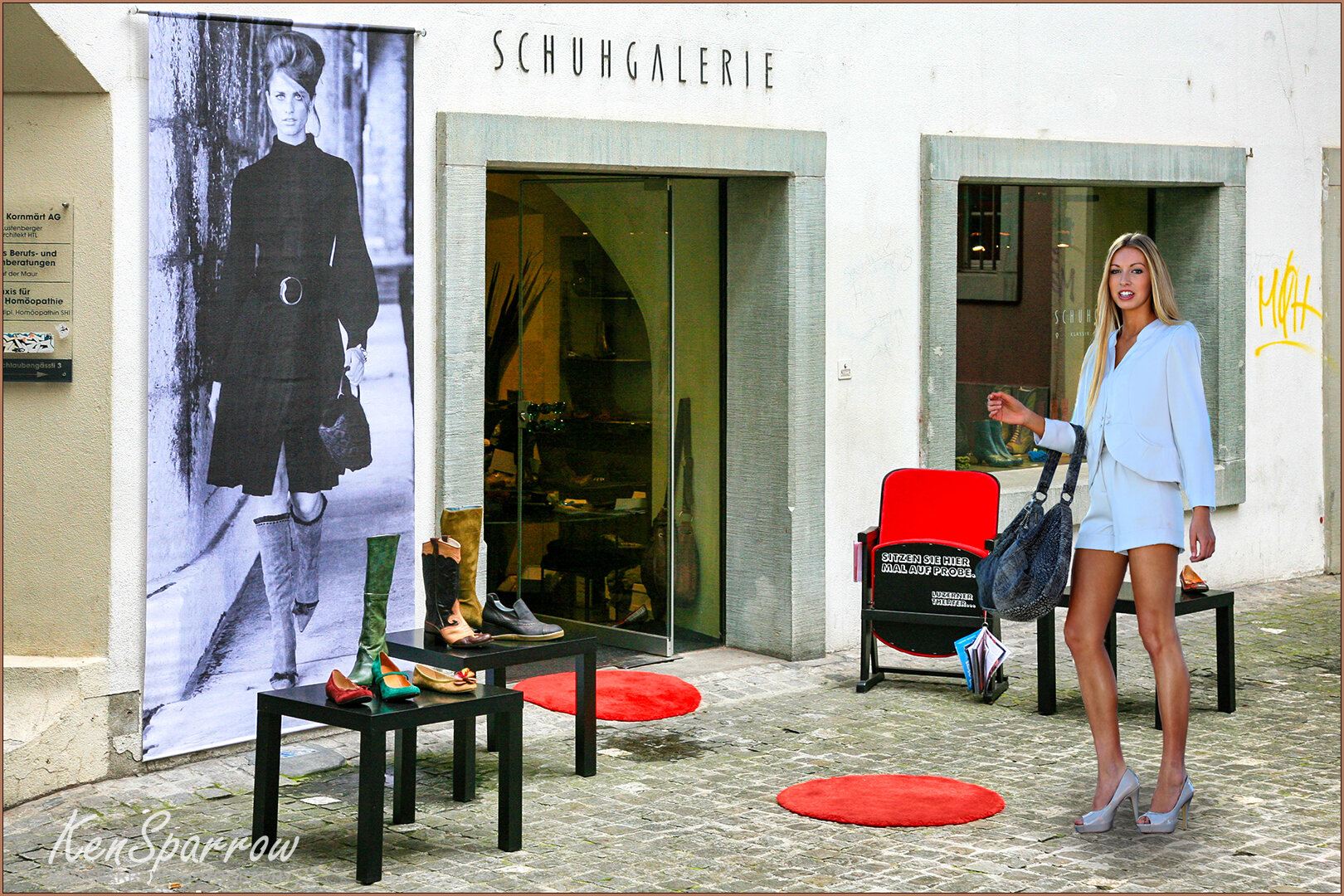 362  Ellie at the Schuhgalerie