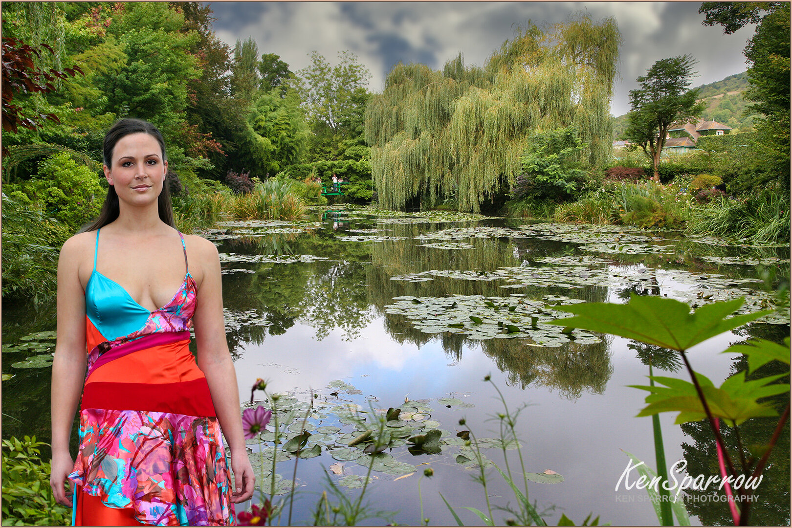 438  Kirsty at Monet's Water Garden
