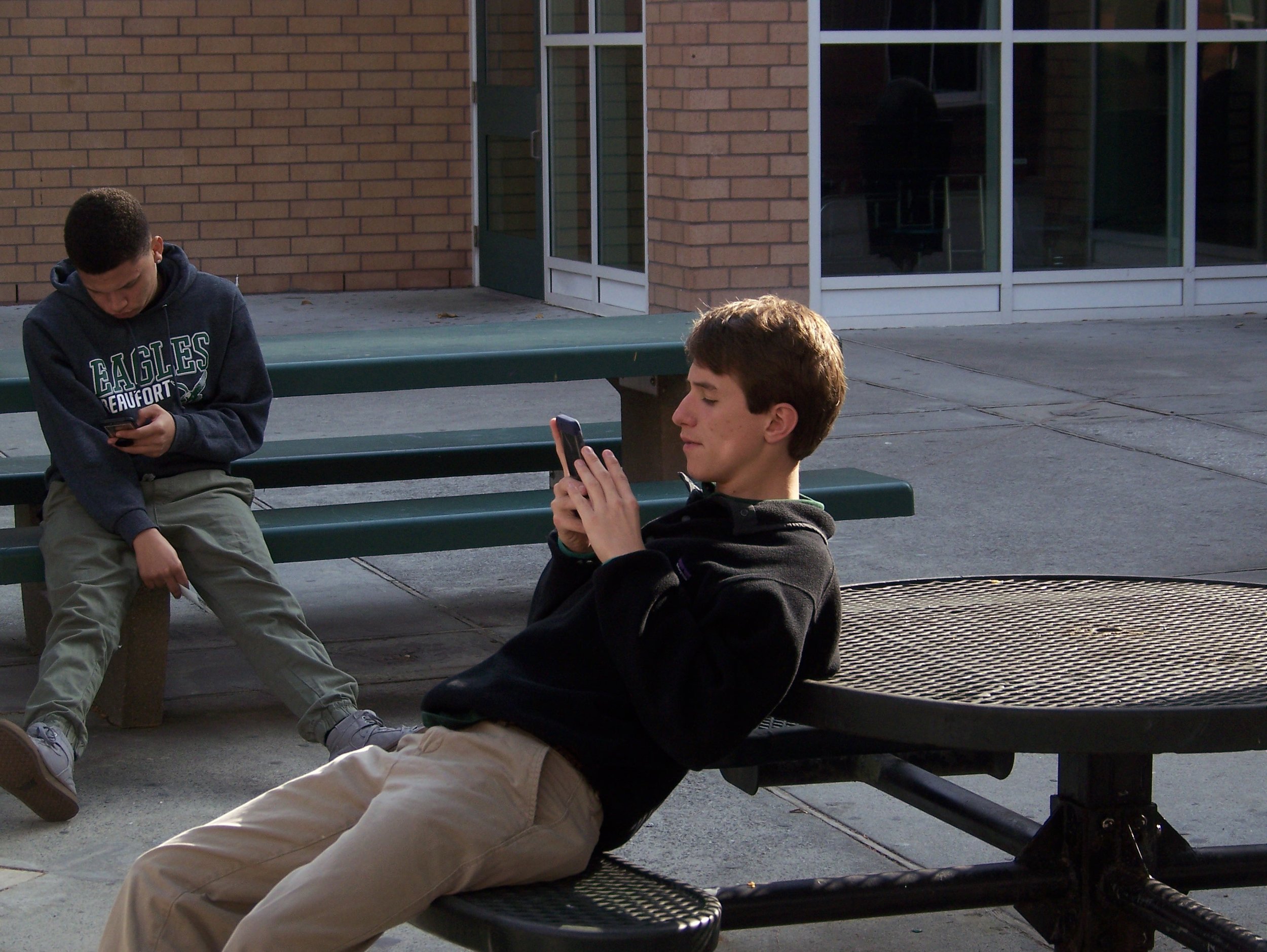 A Beaufort High School student takes a look at his C'reer profile.
