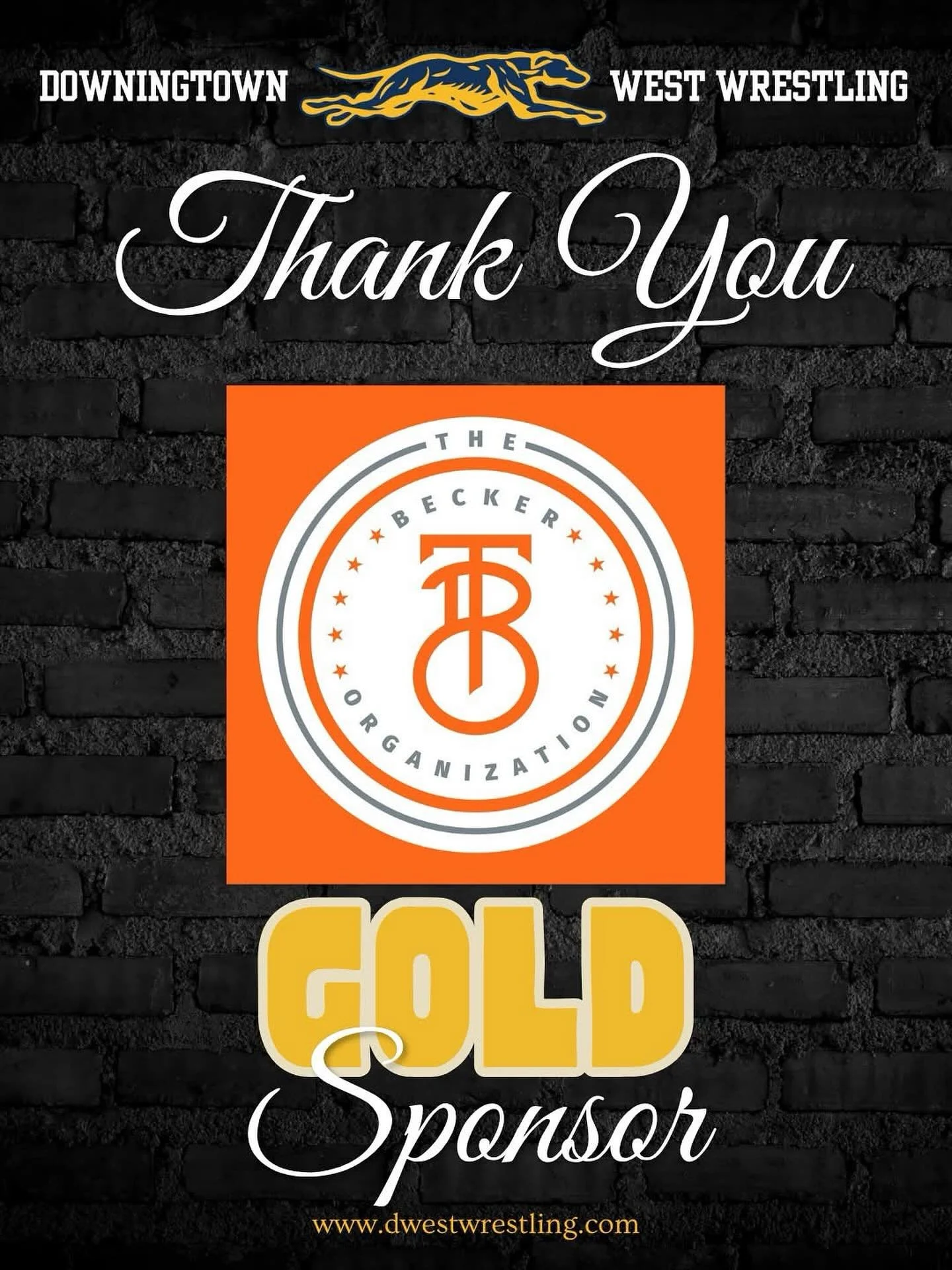 🌟 Grateful for Our Gold Sponsor: The Becker Organization! 🌟

A big shoutout to The Becker Organization for being a Gold Sponsor of the Downingtown West Wrestling team this season! Your support is invaluable to us and greatly appreciated by all our 