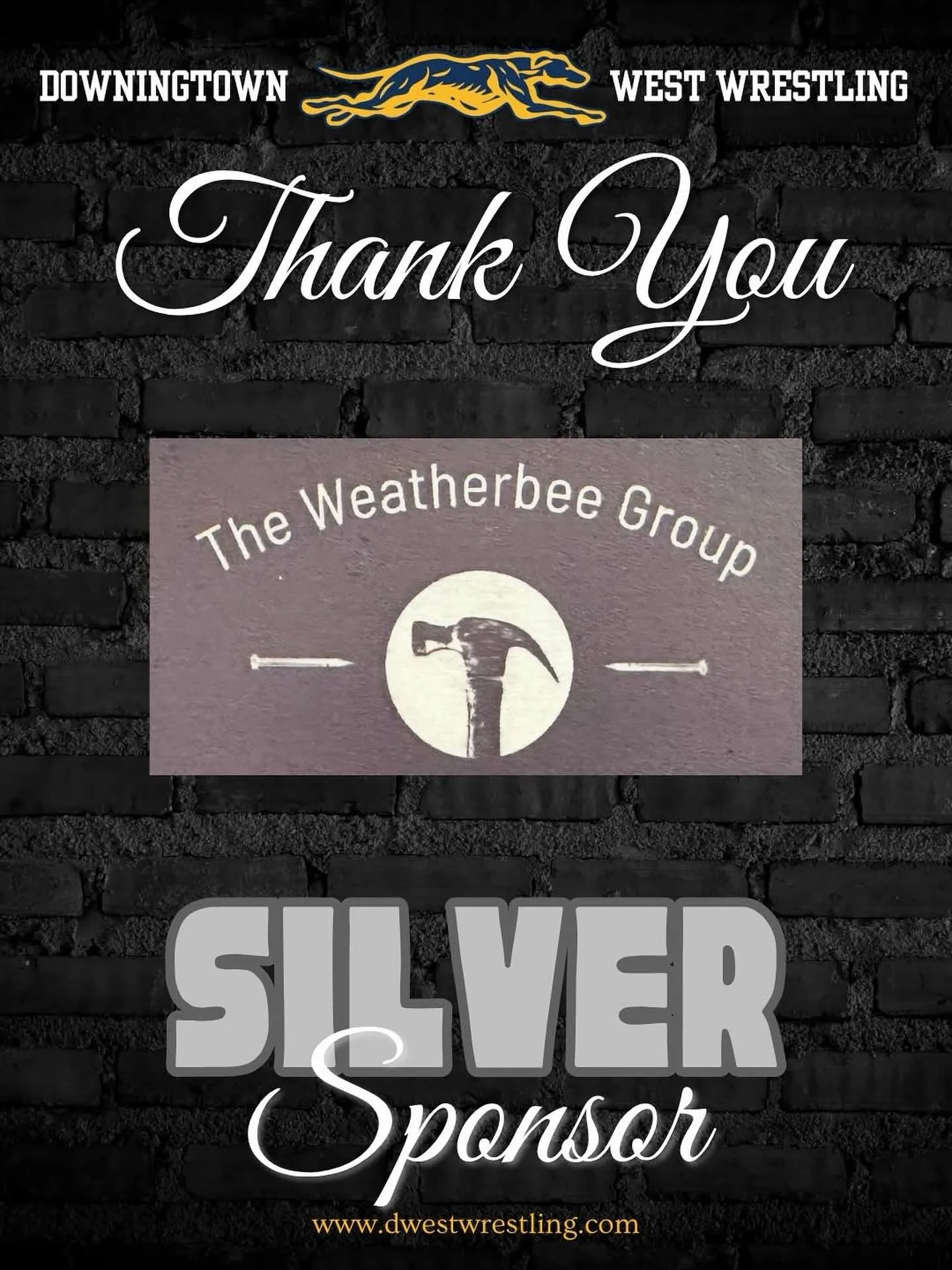 🌟 Grateful for Our Silver Sponsor: The Weatherbee Group! 🌟 

A huge thank you to The Weatherbee Group for their incredible support as a Silver Sponsor of the Downingtown West Wrestling team this season! We are truly grateful for their generosity an
