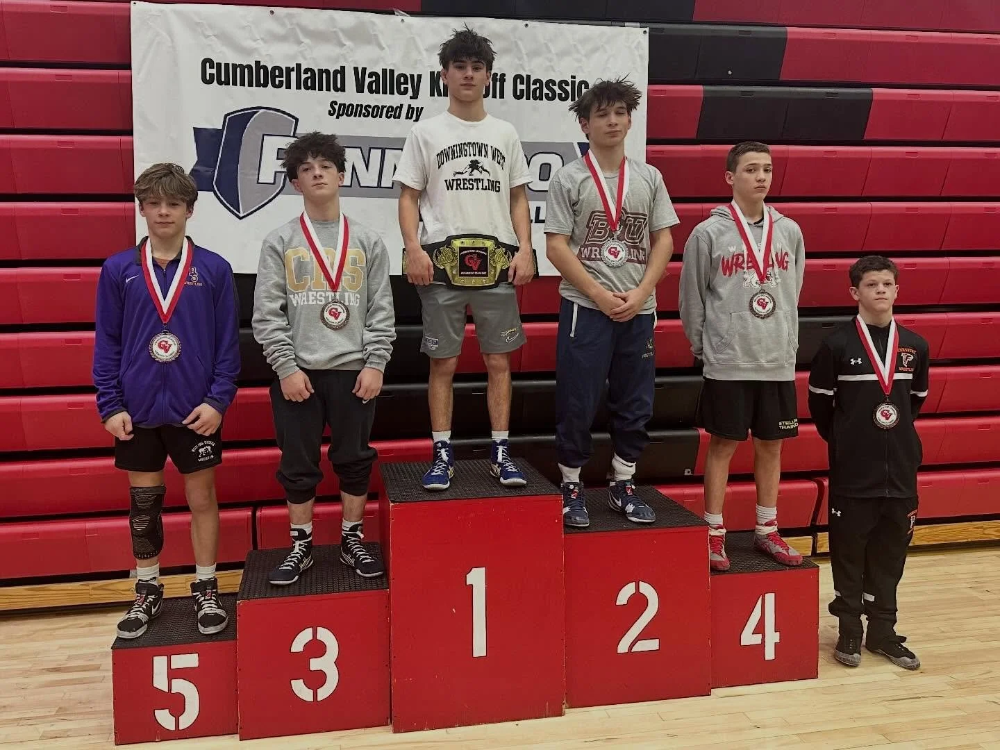 All West wrestlers took to the mat this weekend 💪

🟦 Boys Varsity kicked things off Friday at the Pennstro Leasing Kick-Off Classic, finishing with one champion and one placer.
🥇 Shaefer Hoffman went a perfect 5-0, earning his first Kick-Off Class