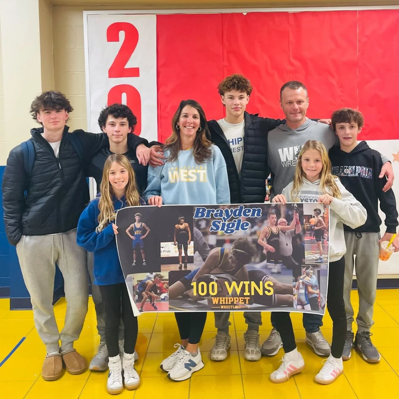 Huge congratulations to Brayden Sigle for earning his 100th varsity career win this weekend at the MyHouse Trojan Wars!