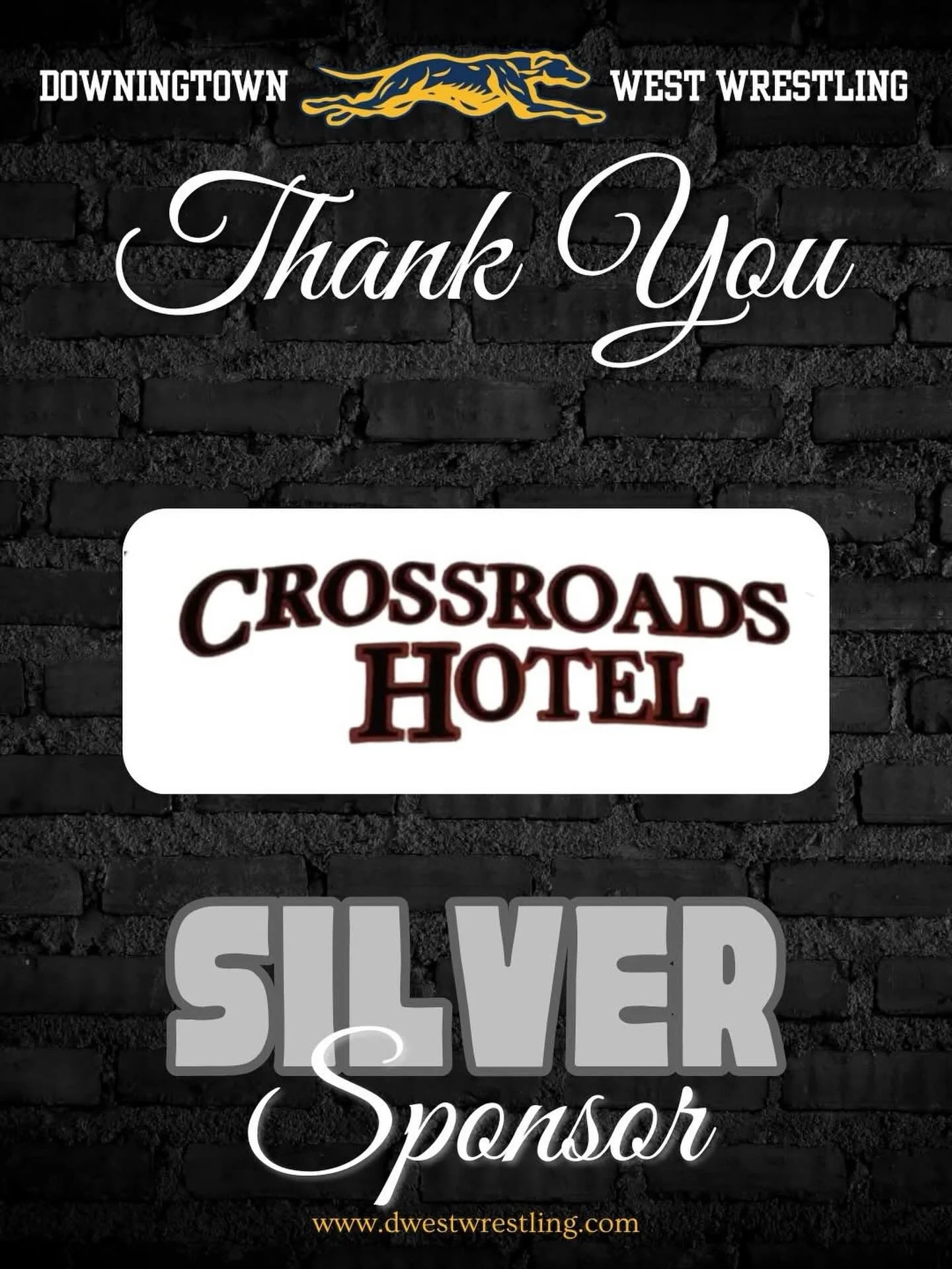 We&rsquo;re honored to highlight @CrossRoadsHotel  as a Silver Sponsor of Downingtown West Wrestling!
Support at this level plays a key role in strengthening our program&mdash;helping provide resources, experiences, and opportunities that build confi
