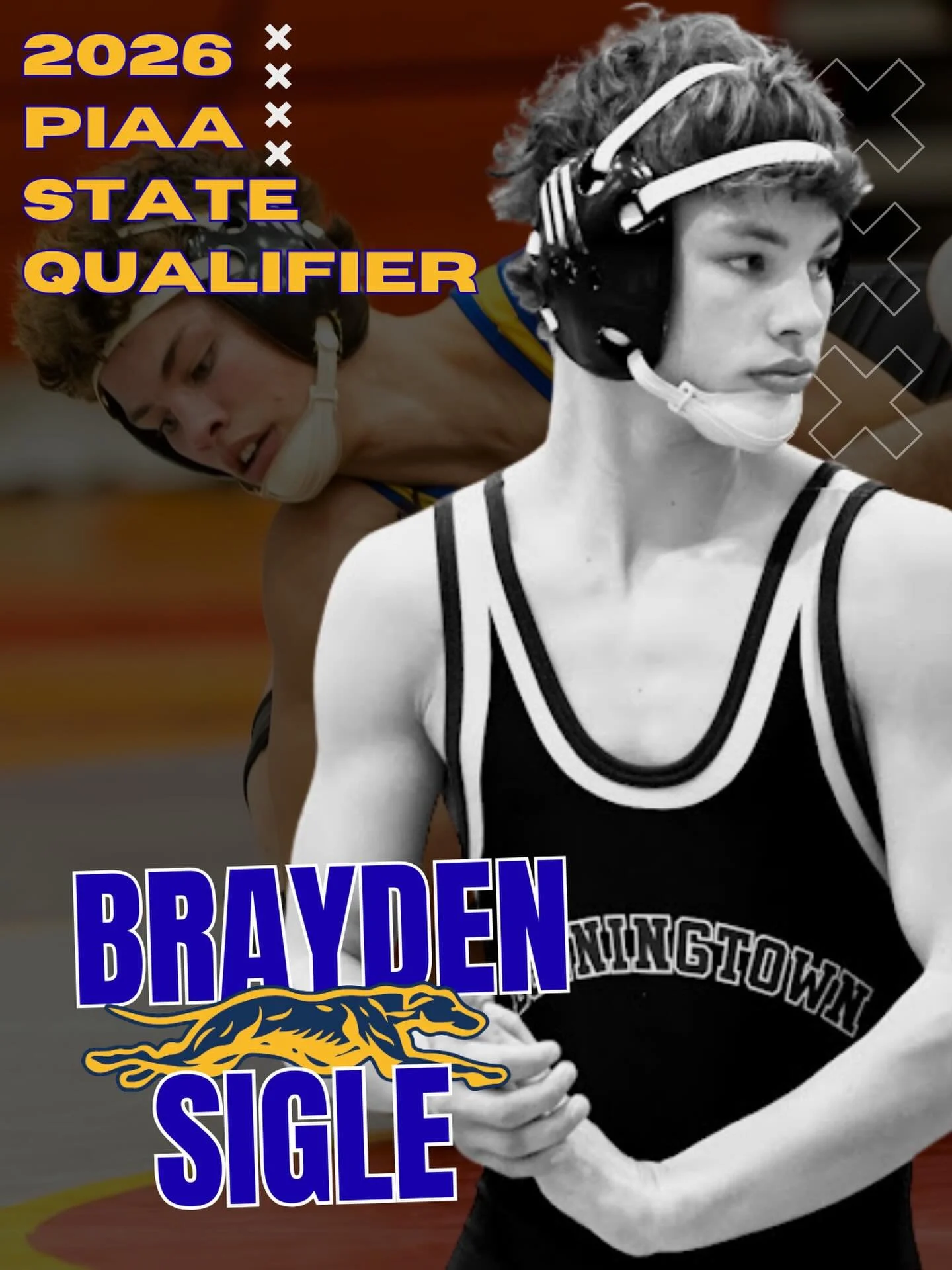 Boys 2x PIAA Southeast Regional Champion 
State Qualifier
Brayden Sigle
1st Place