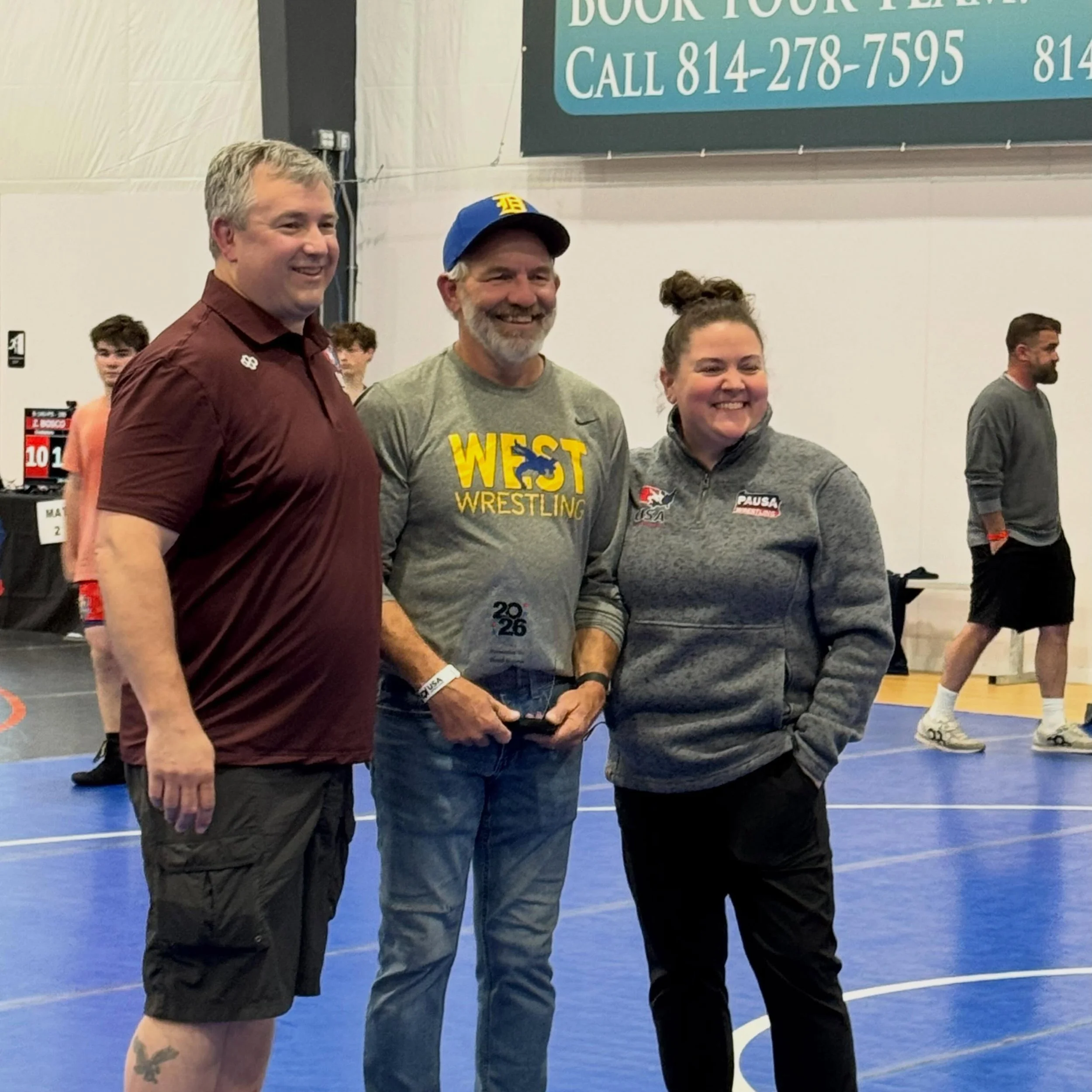 Congratulations to our own Coach Breese, Coach was recognized at PAUSAW Freestyle/Greco State Championships as the 2026 Women&rsquo;s Coach of the Year!