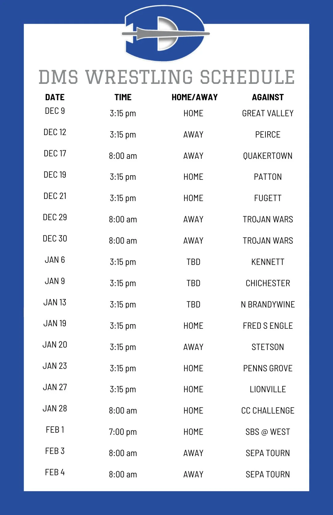 DMS Wrestling Downingtown West Wrestling DMS Wrestling Downingtown West Wrestling
