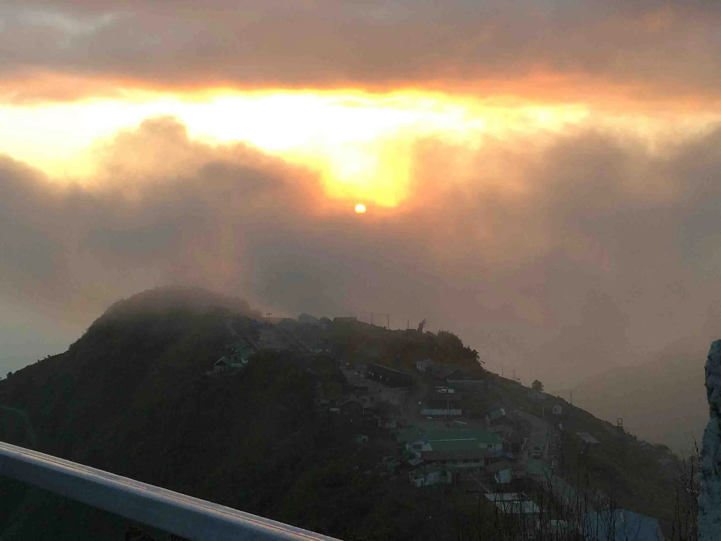 Breathtaking sunrise at Zuluk