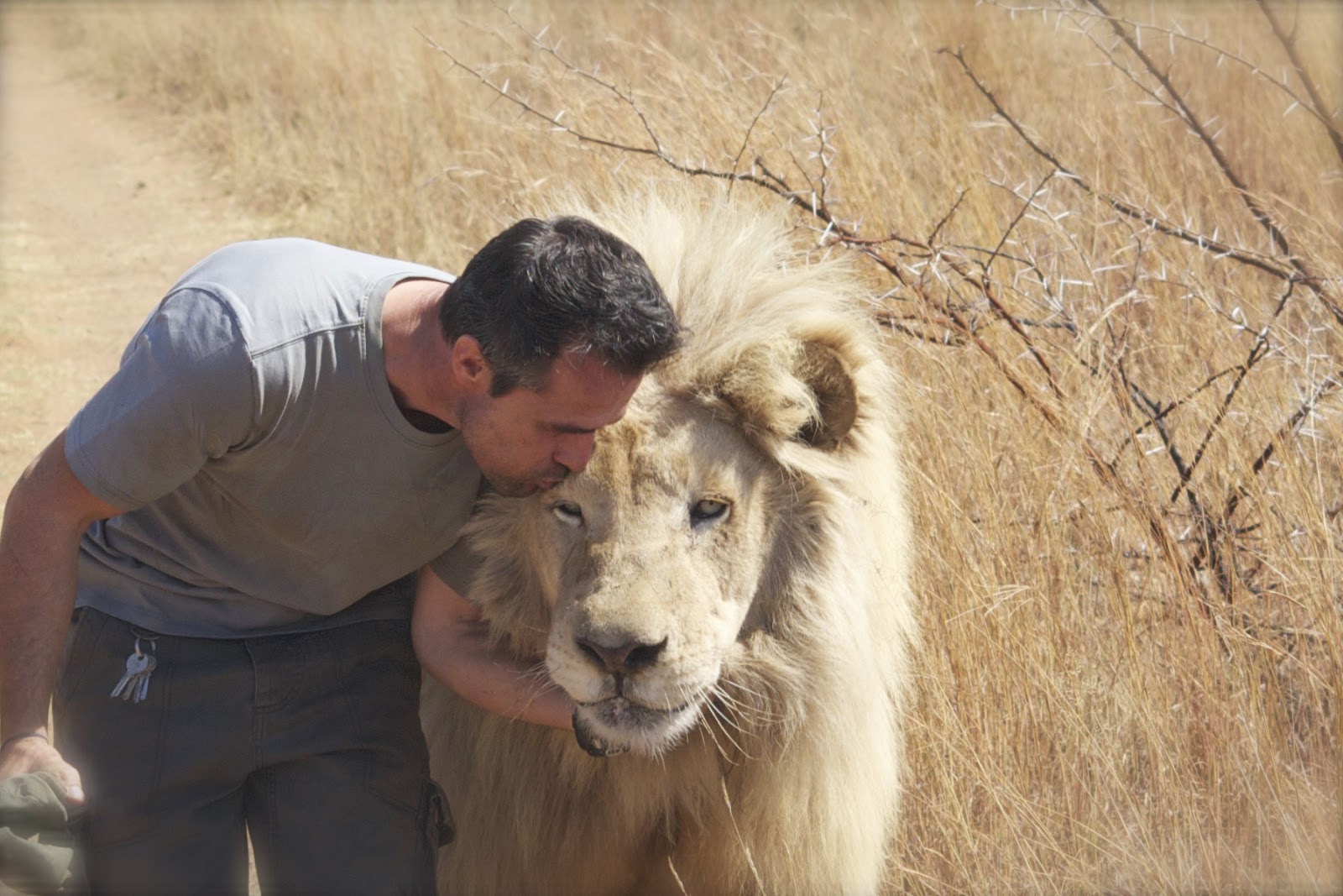 Kevin with a Lion