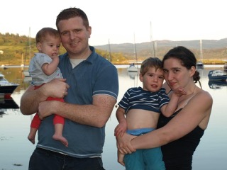 Annie with her family