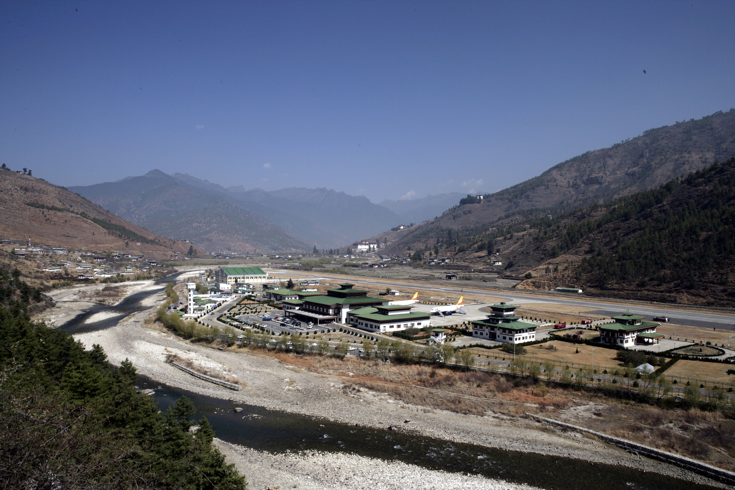 Paro Airport- The only International Airport in Bhutan