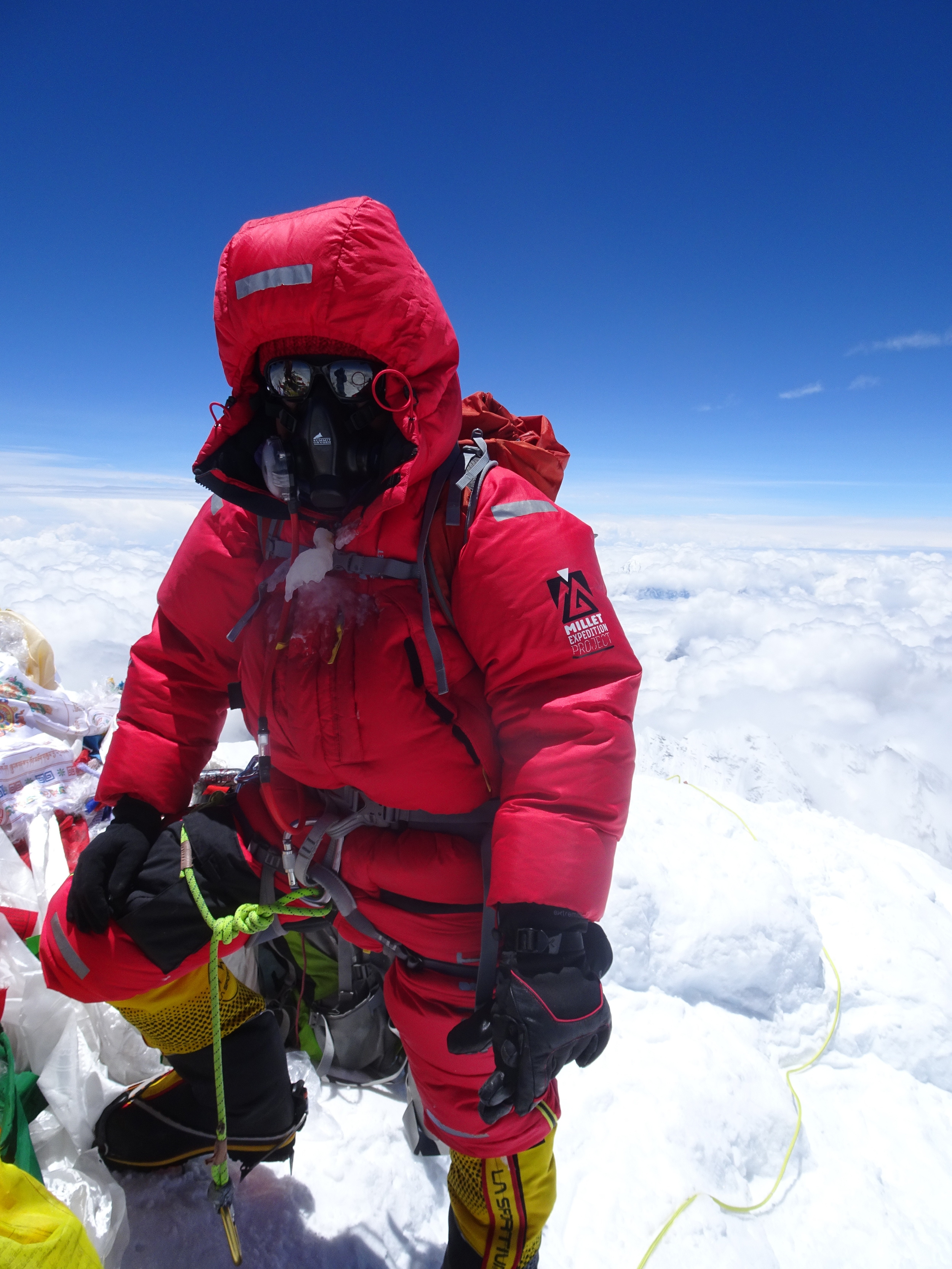In full gear for the challenge