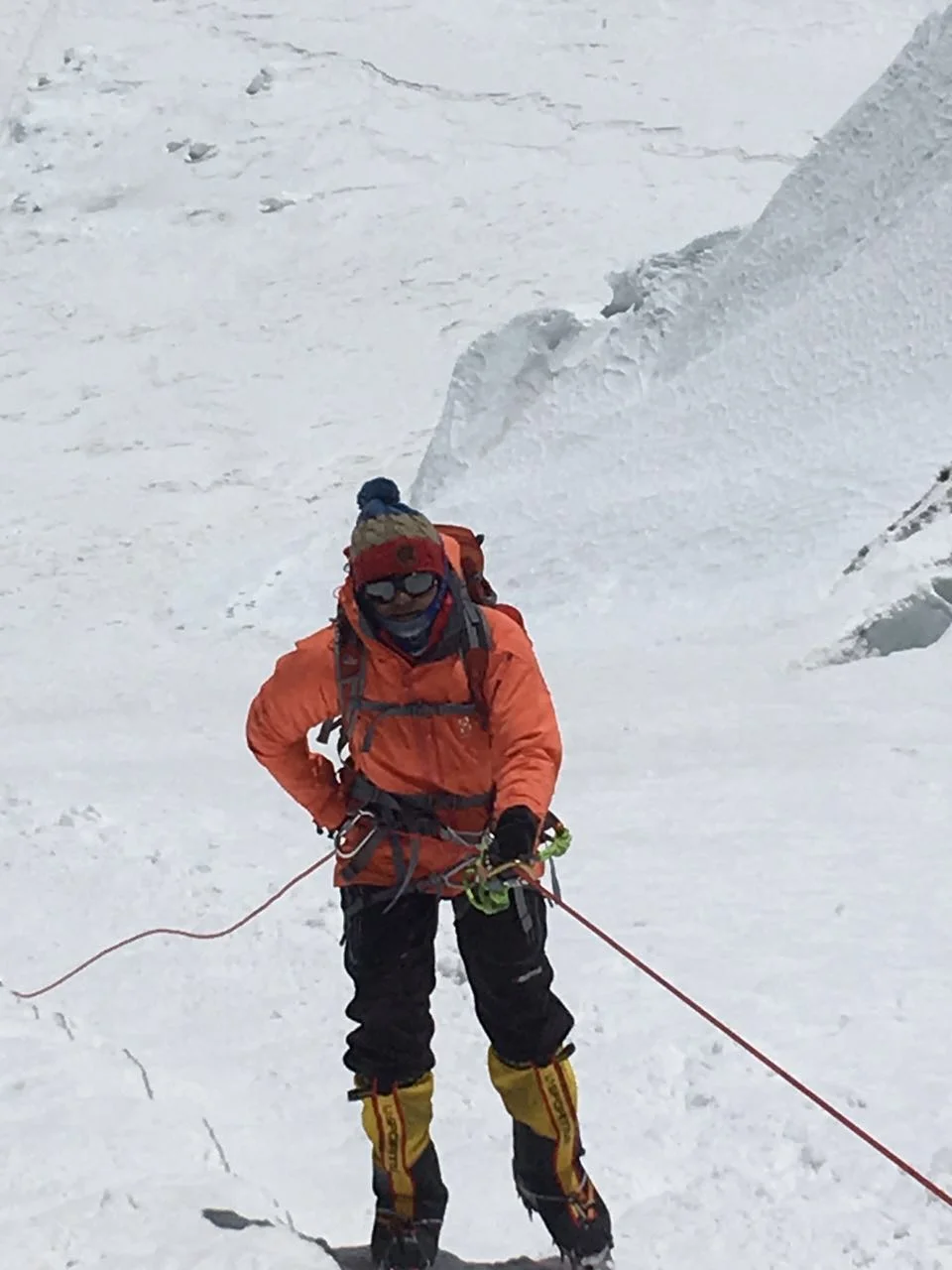 On her way to scaling Mt Everest 