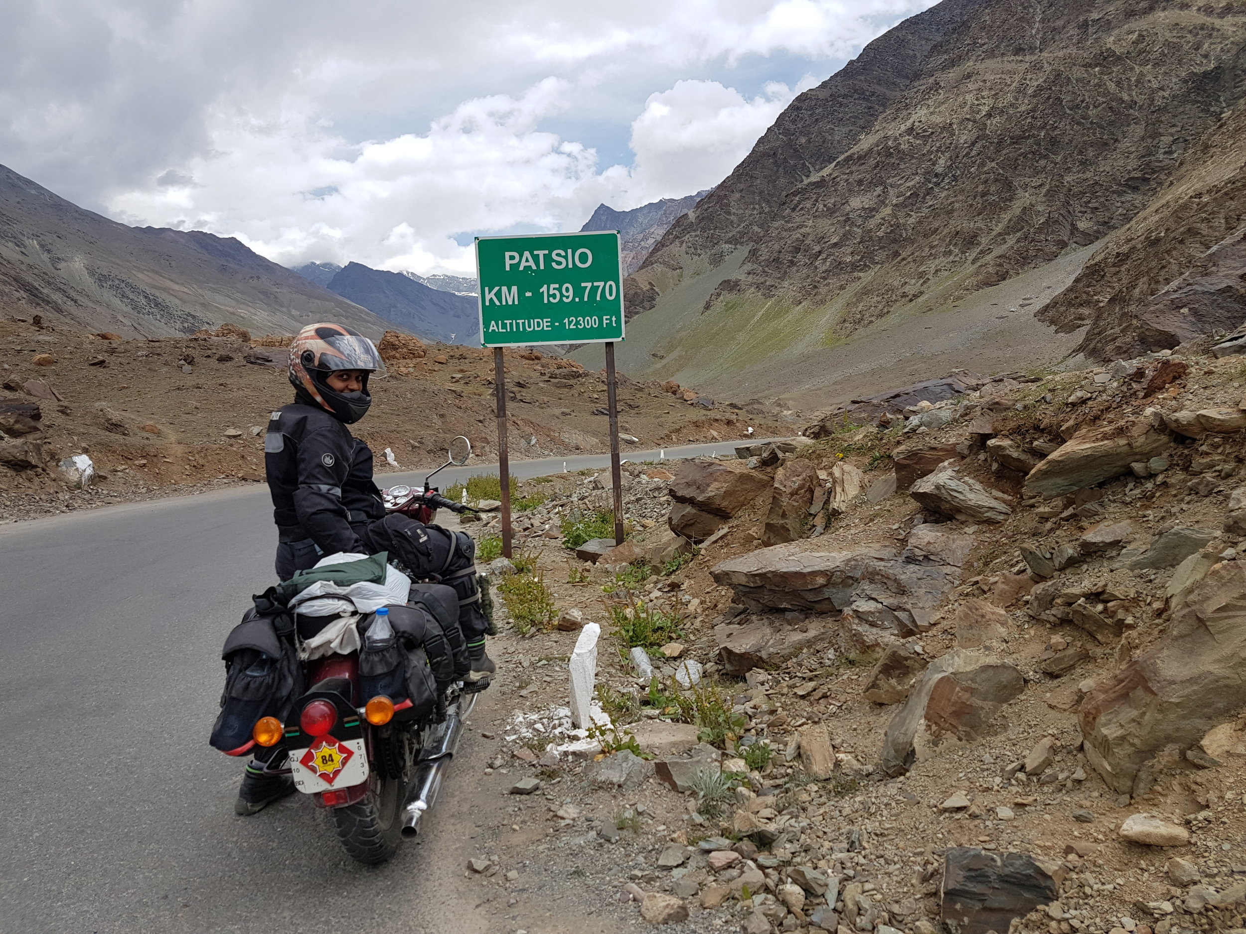 Me, my bike and the lonely road