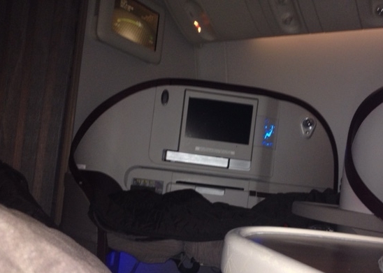Fully reclinable seats with inbuilt massagers