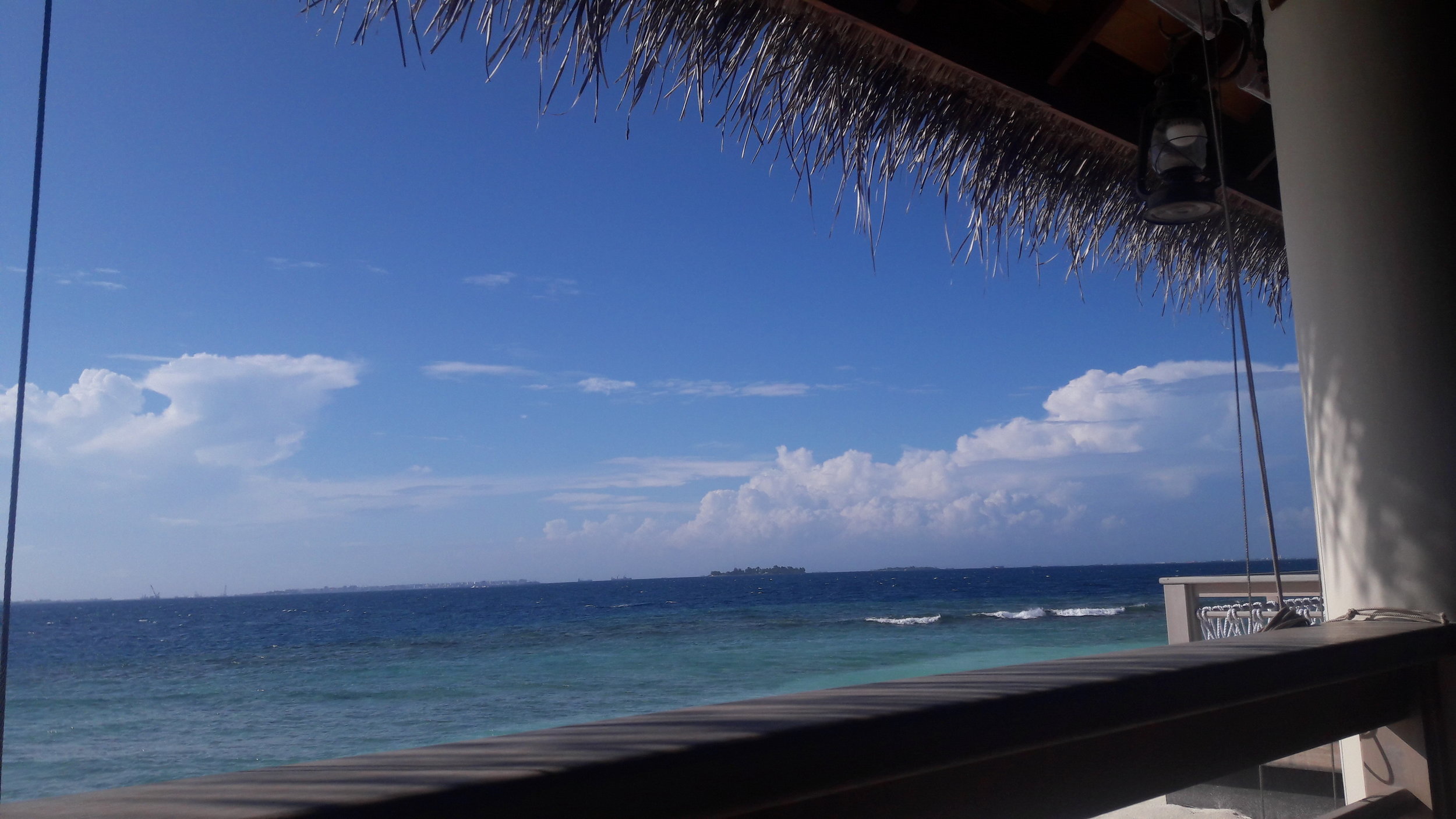 That is Male and Hulhumale at the distance