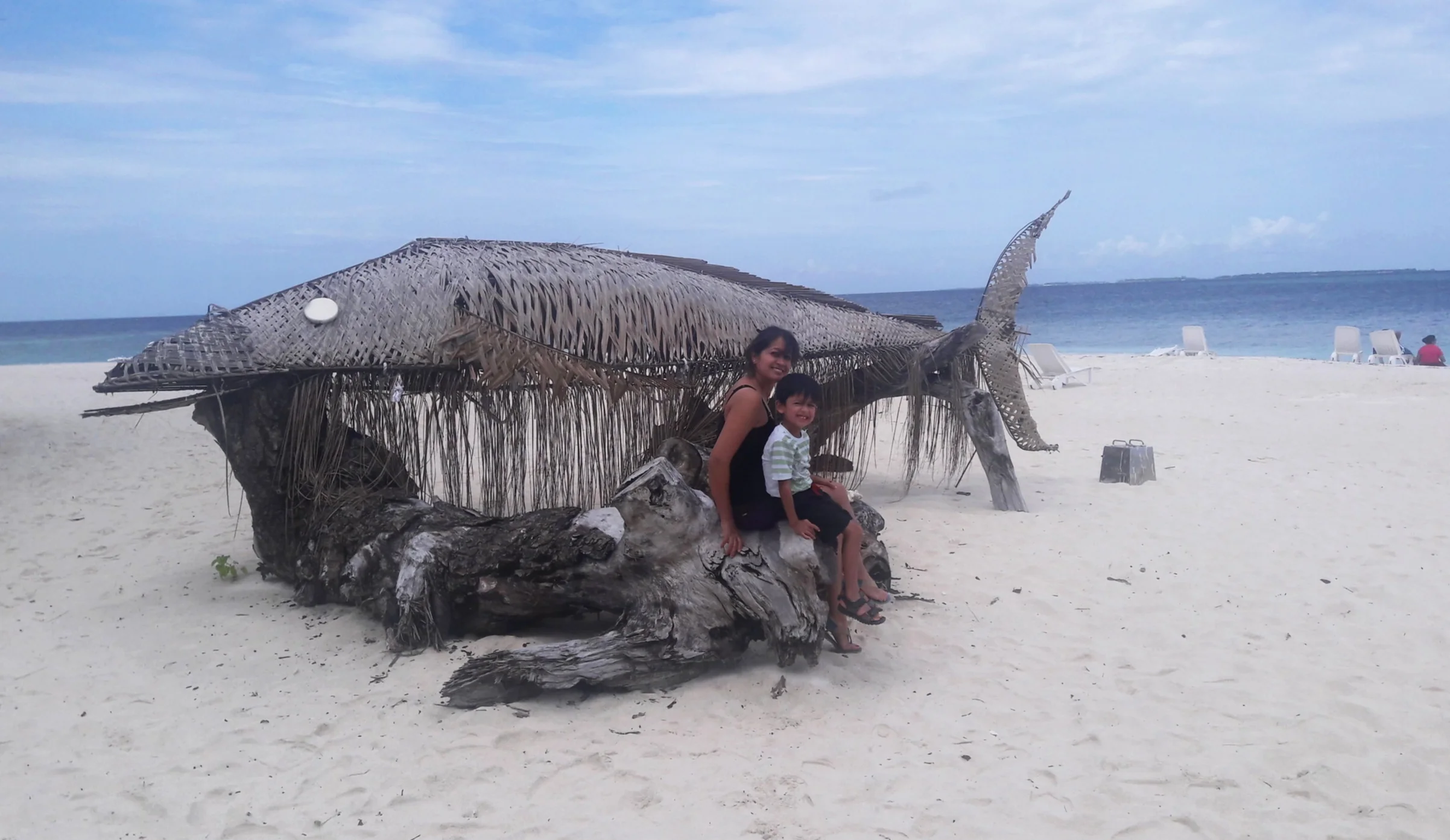 That fish is made of Coconut tree leaf