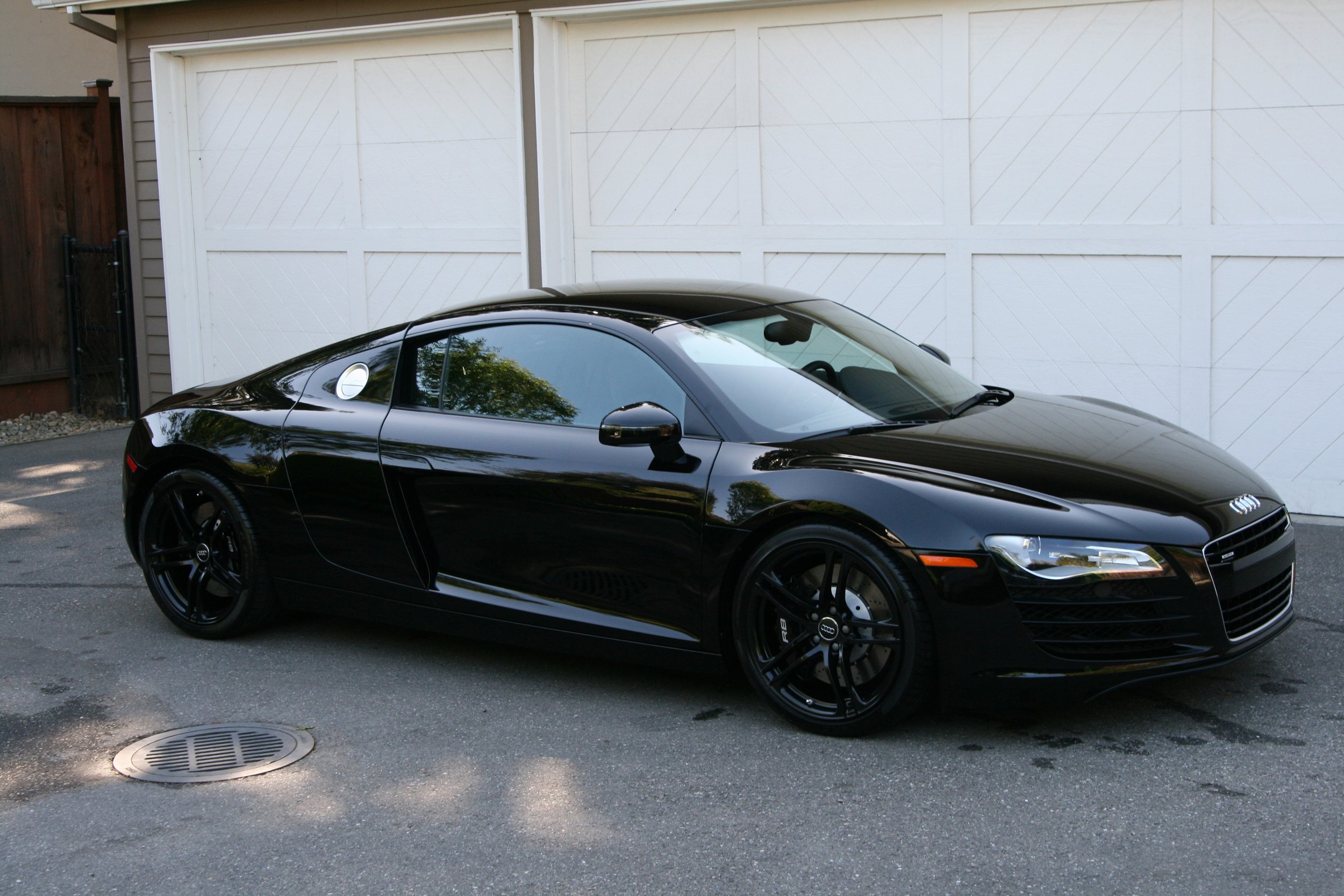 Here is my R8 Reaper with black wheels and blacked out tint! - DREAM CAR