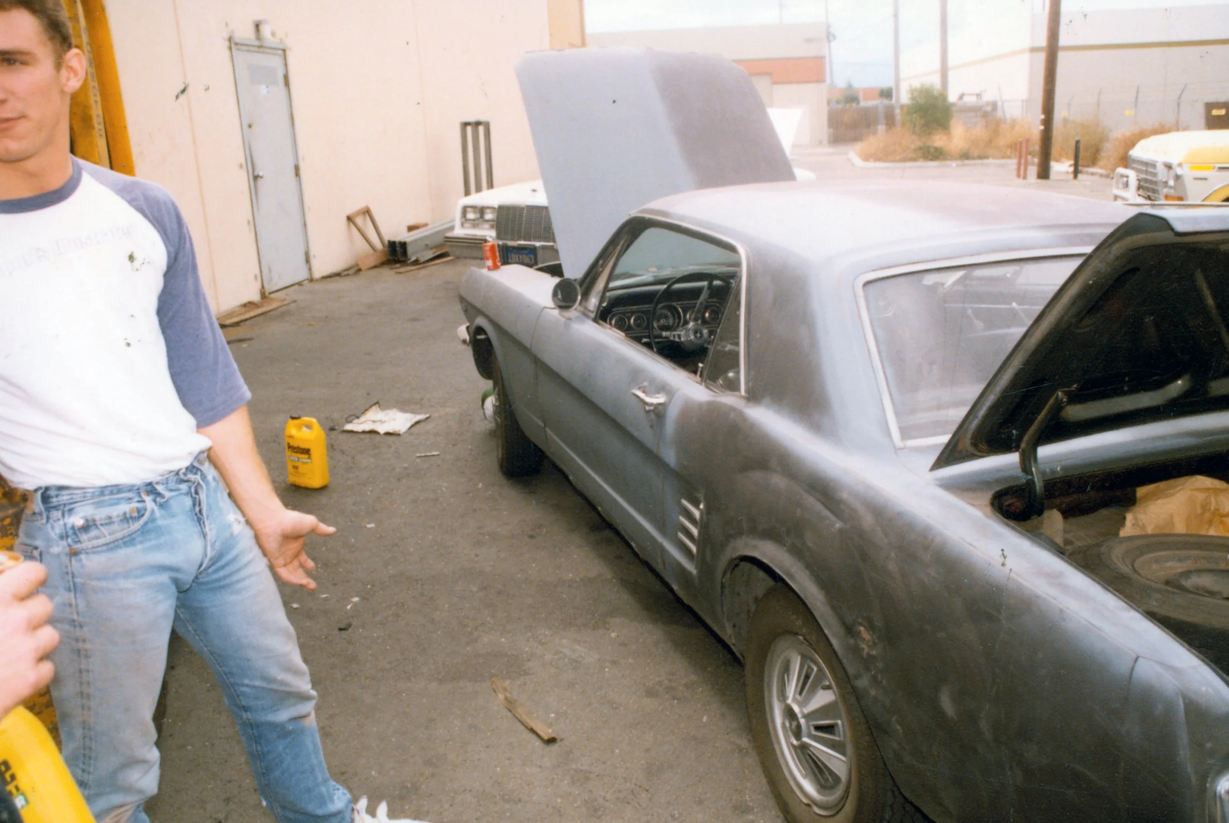 1966 Mustang - the original Olive, given to me by my Aunt Susan... this is how I got it.  