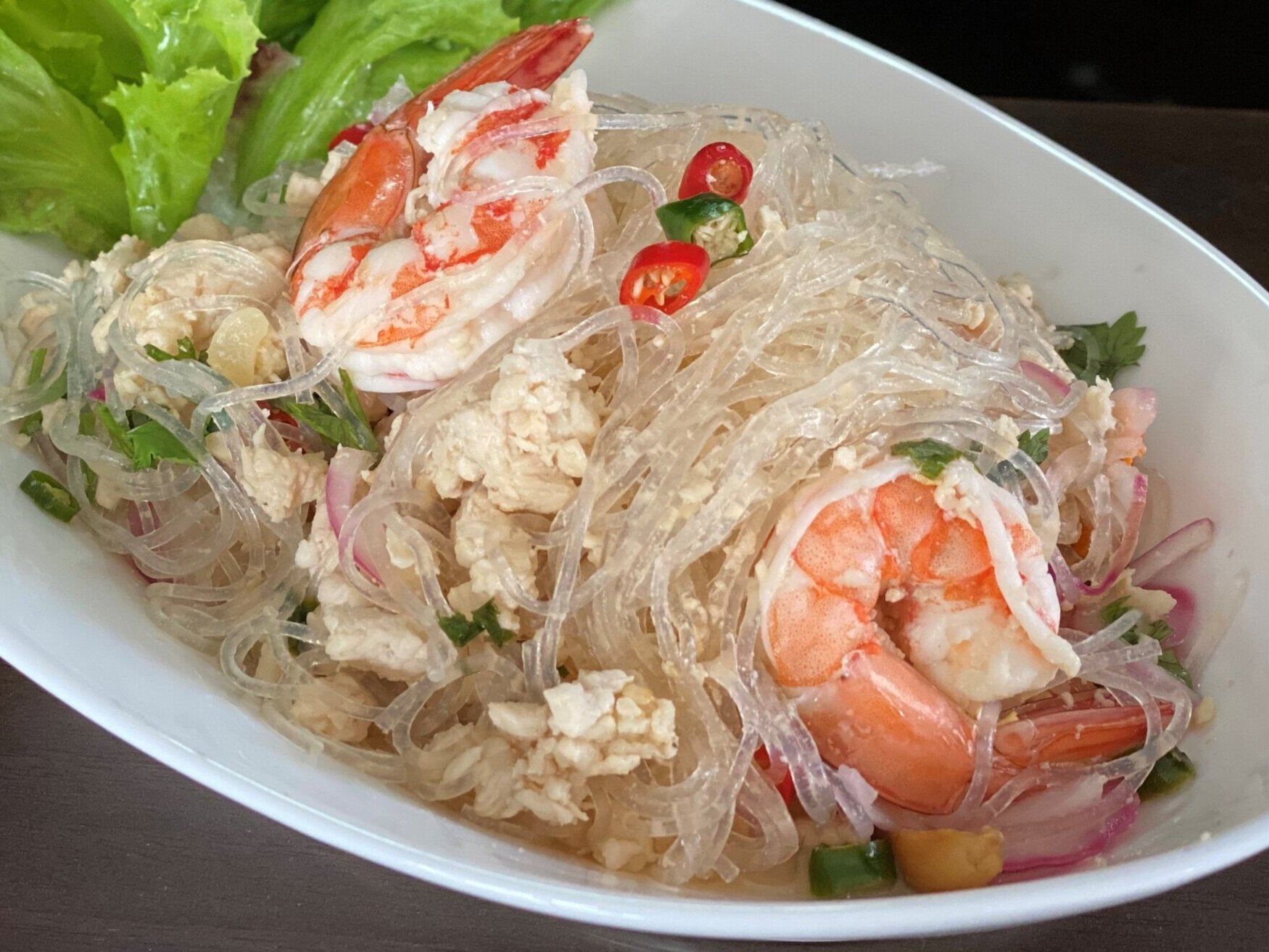 Thai Glass Noodle Salad Yum Woon Sen Baan Thitiya Thai Cuisine
