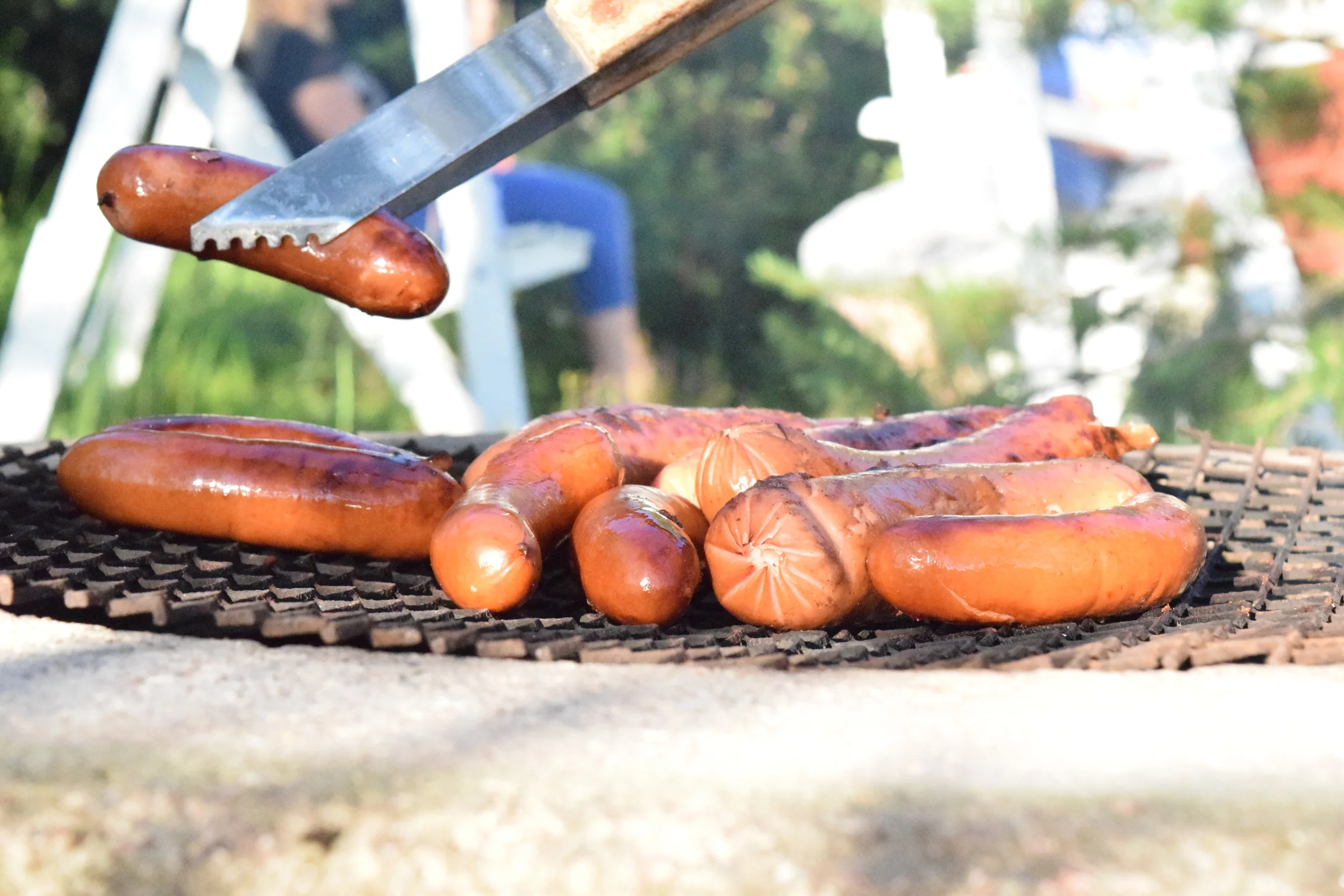 Makkara! Not pictured: Tony the grillmaster. 