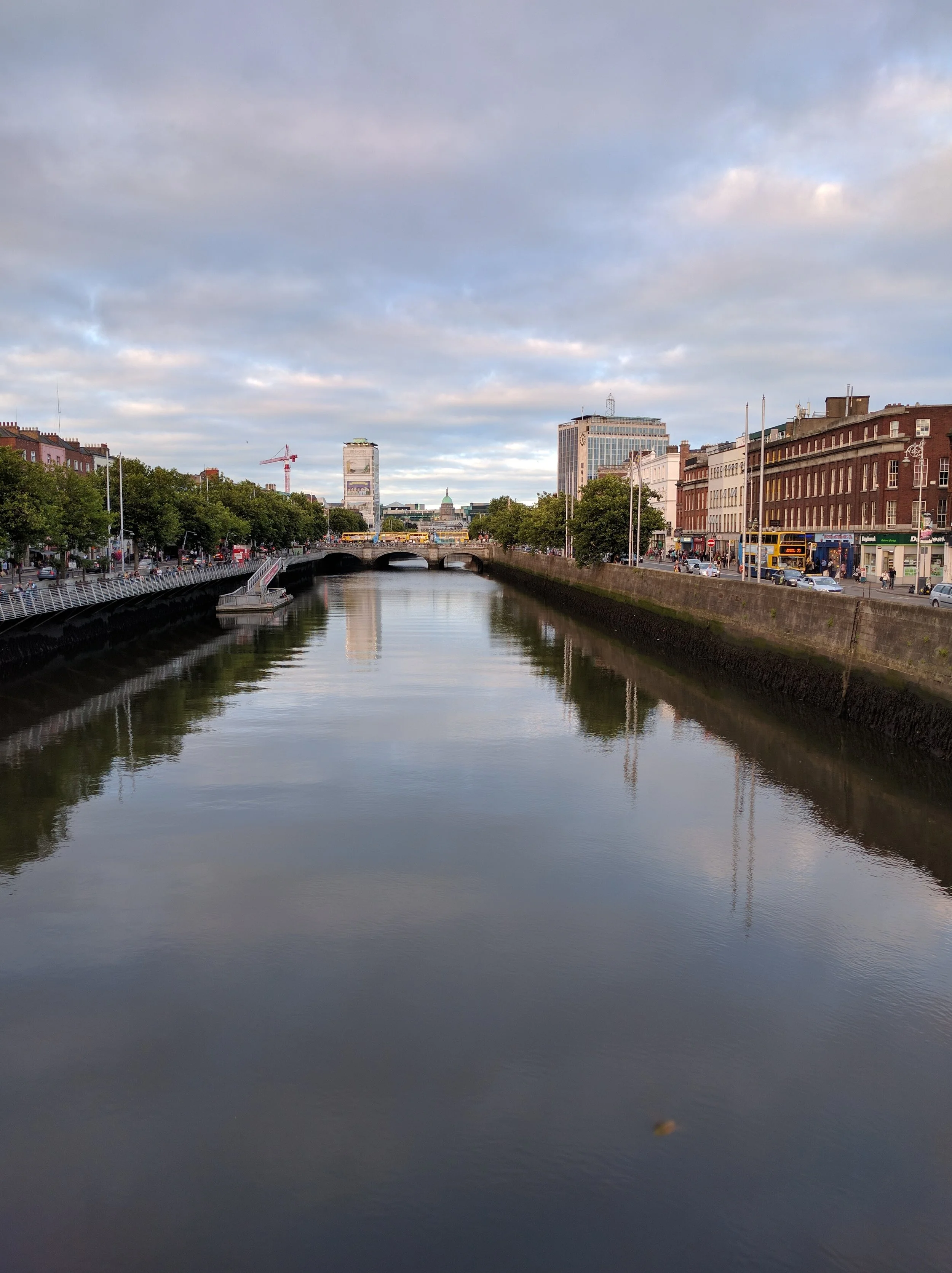 The River Liffey through Dublin