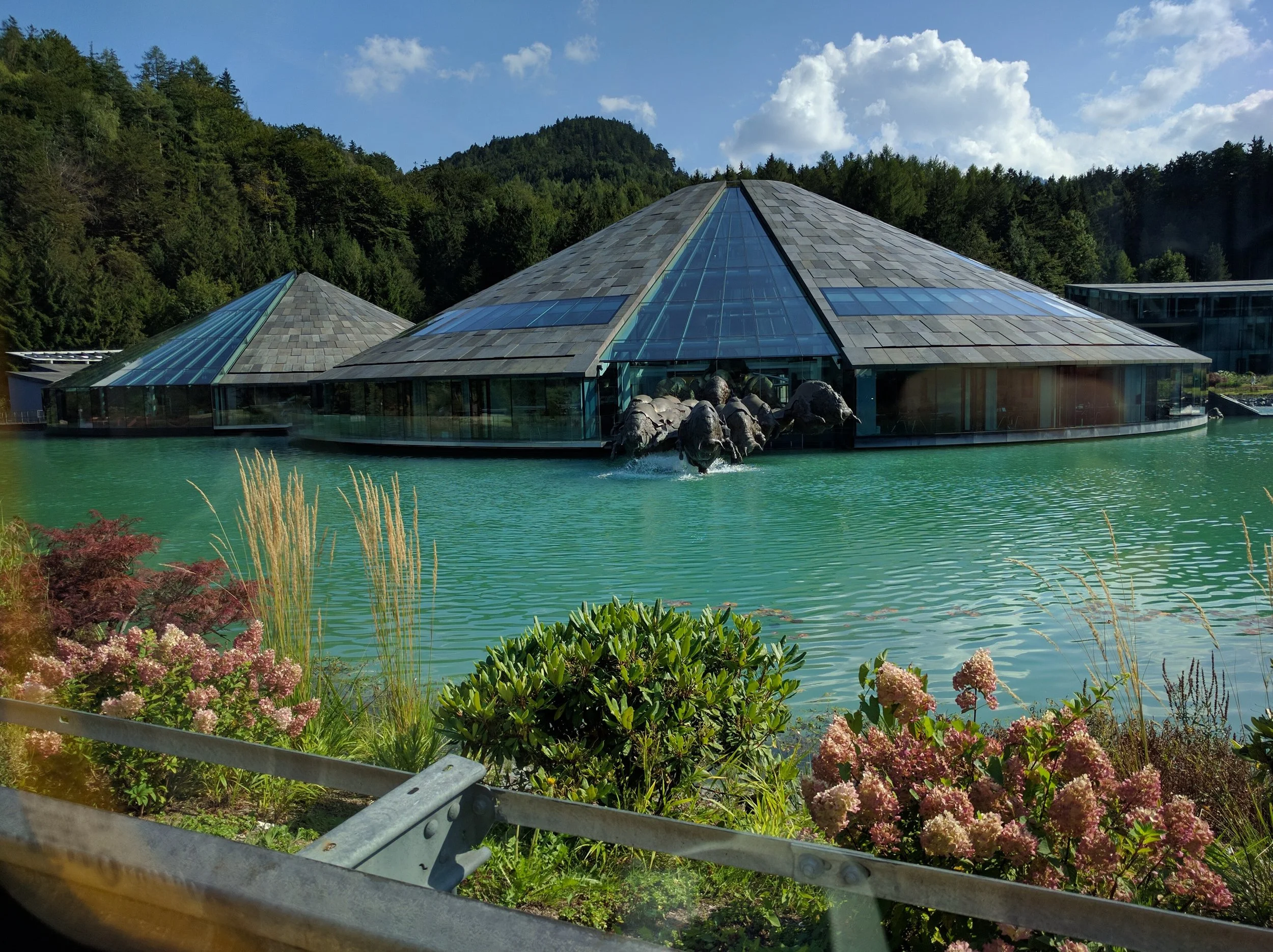 Fun fact! Red Bull is an Austrian company. This is a picture of their headquarters.