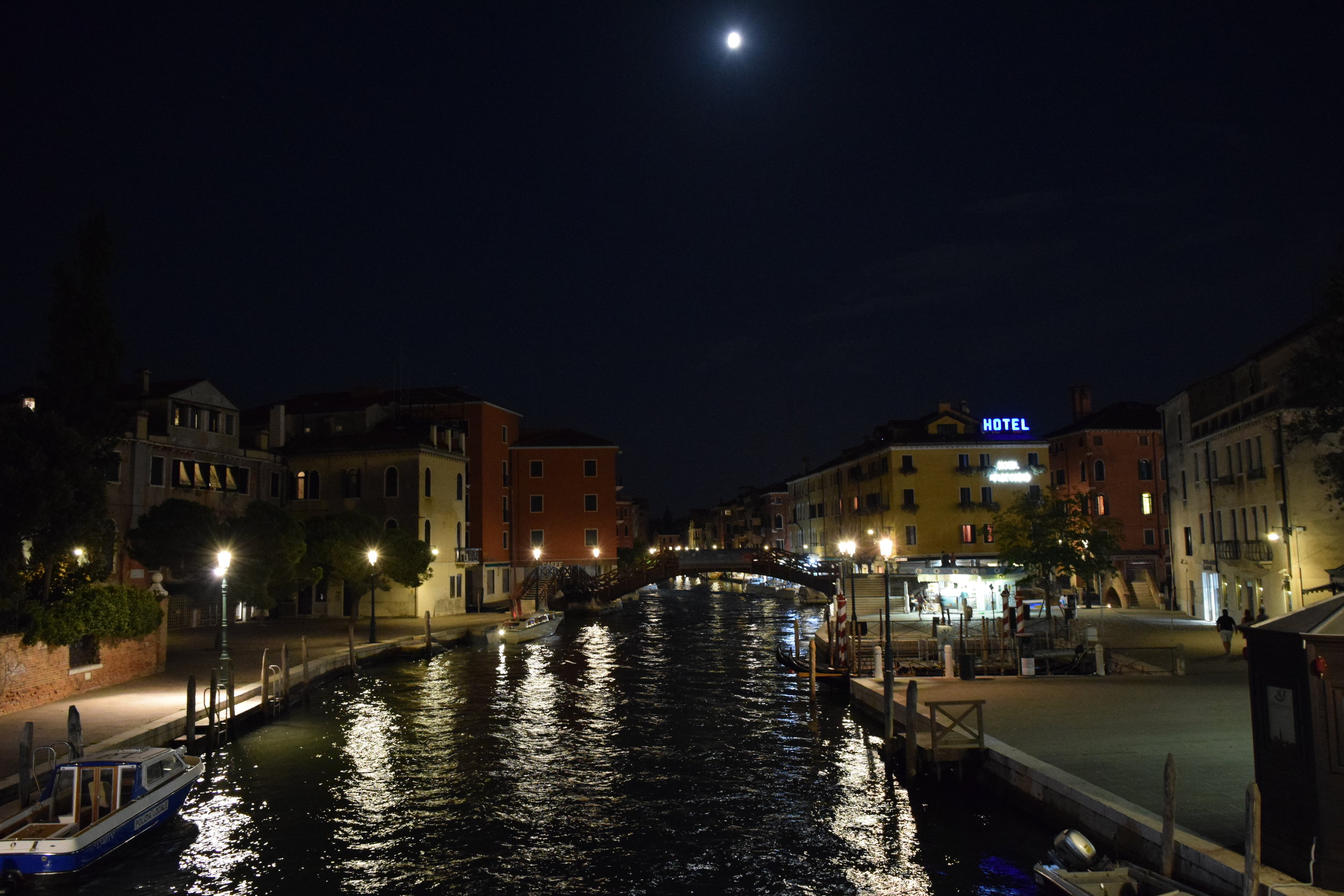 Venice at night. 
