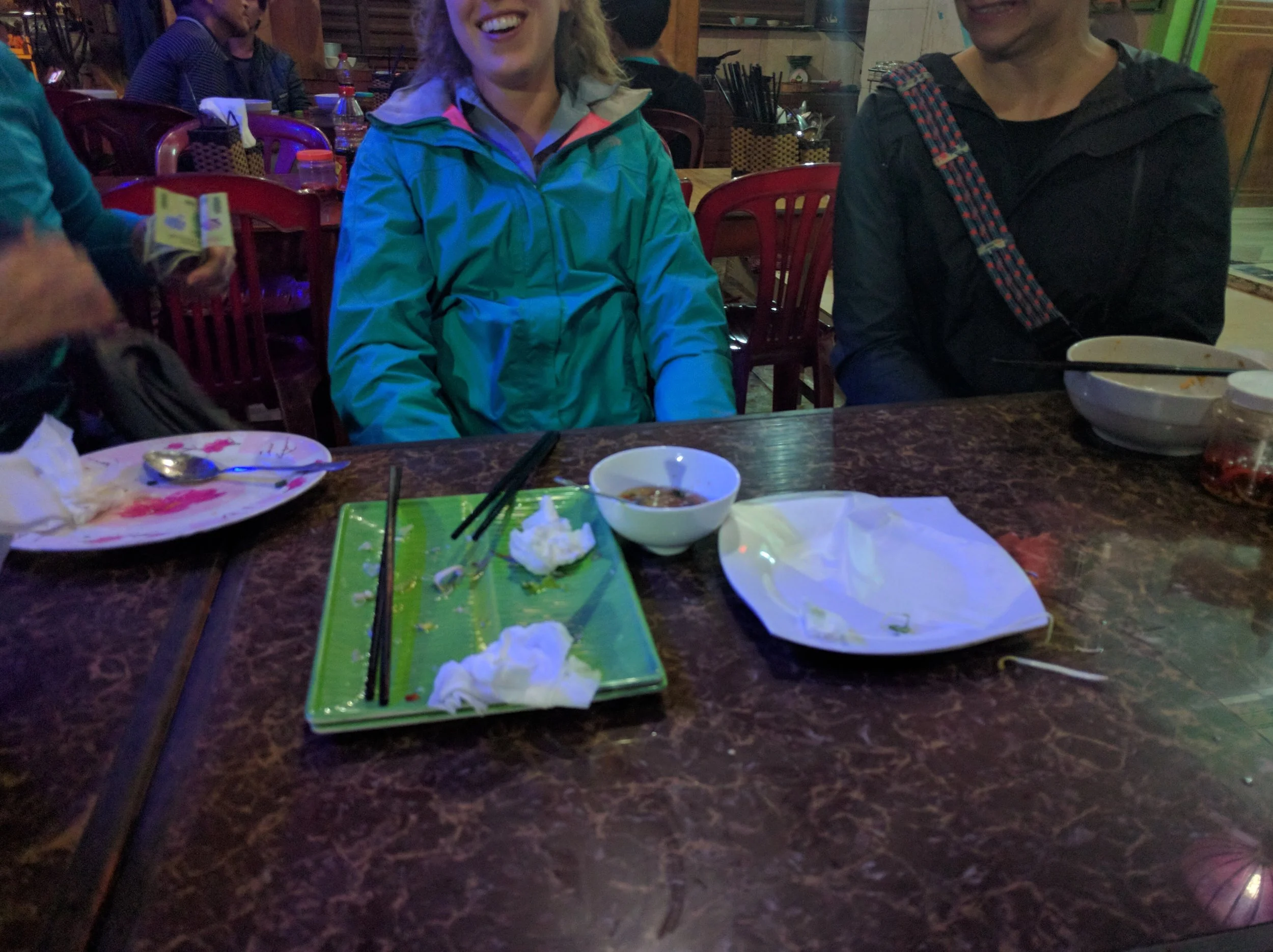 We meant to take pictures before we ate, but it was too good. We may have gone back for late dinner round 2...(AKA-we ate first and second dinner there- twice in a span of 3 hours!)