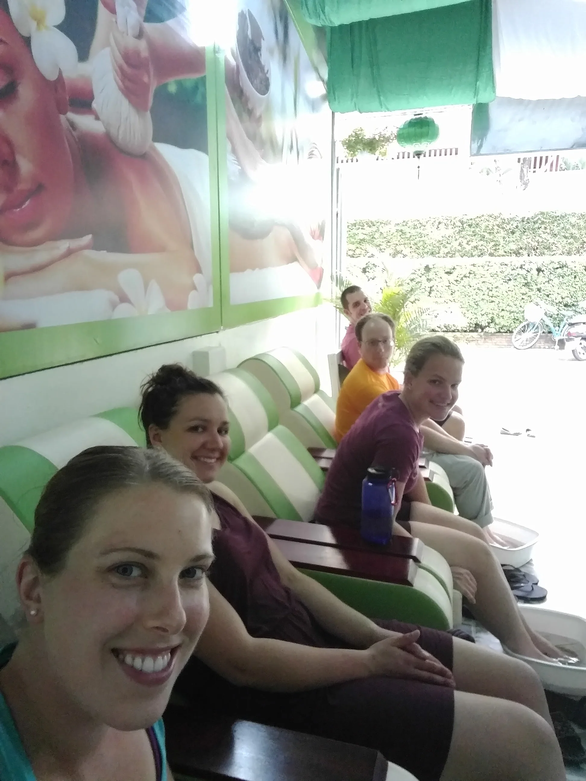 Pre-massage selfie