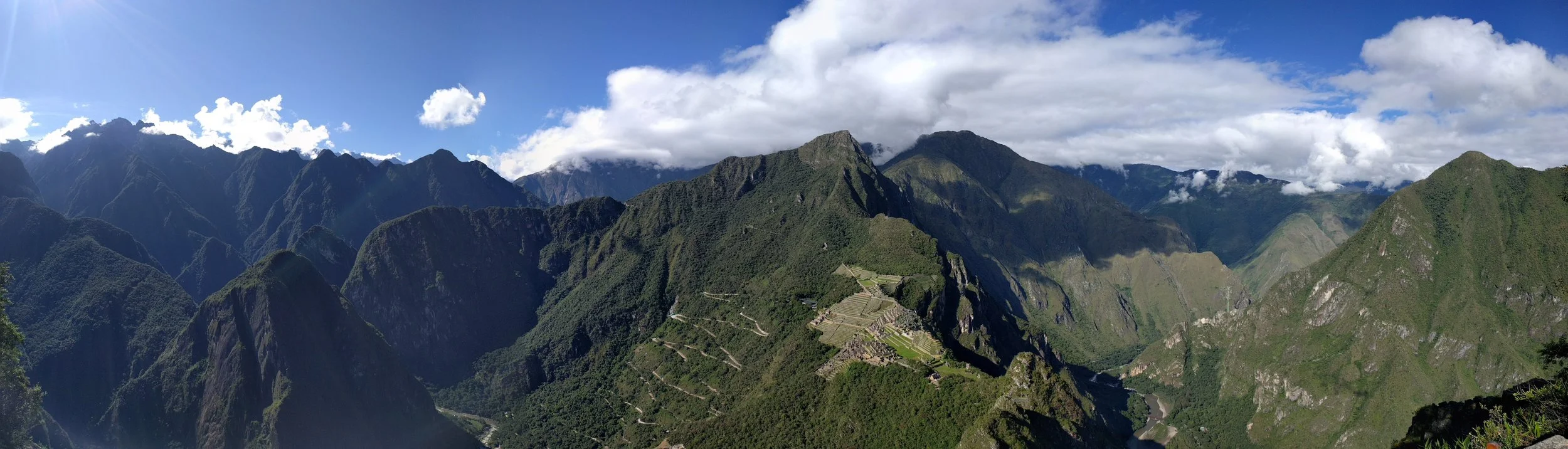 View from the top of Wayna Picchu