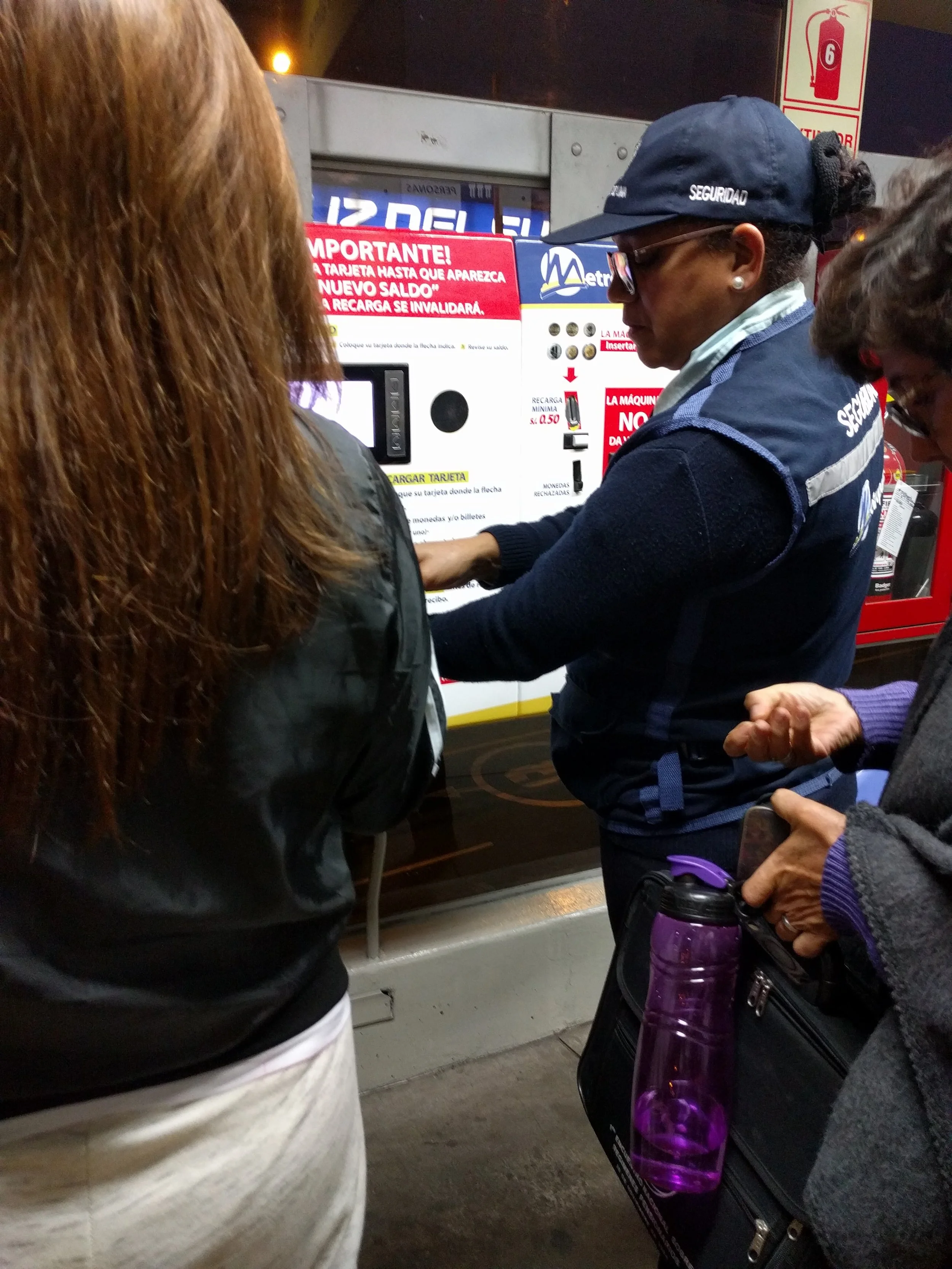 Confusion at the machine to top-up bus cards...